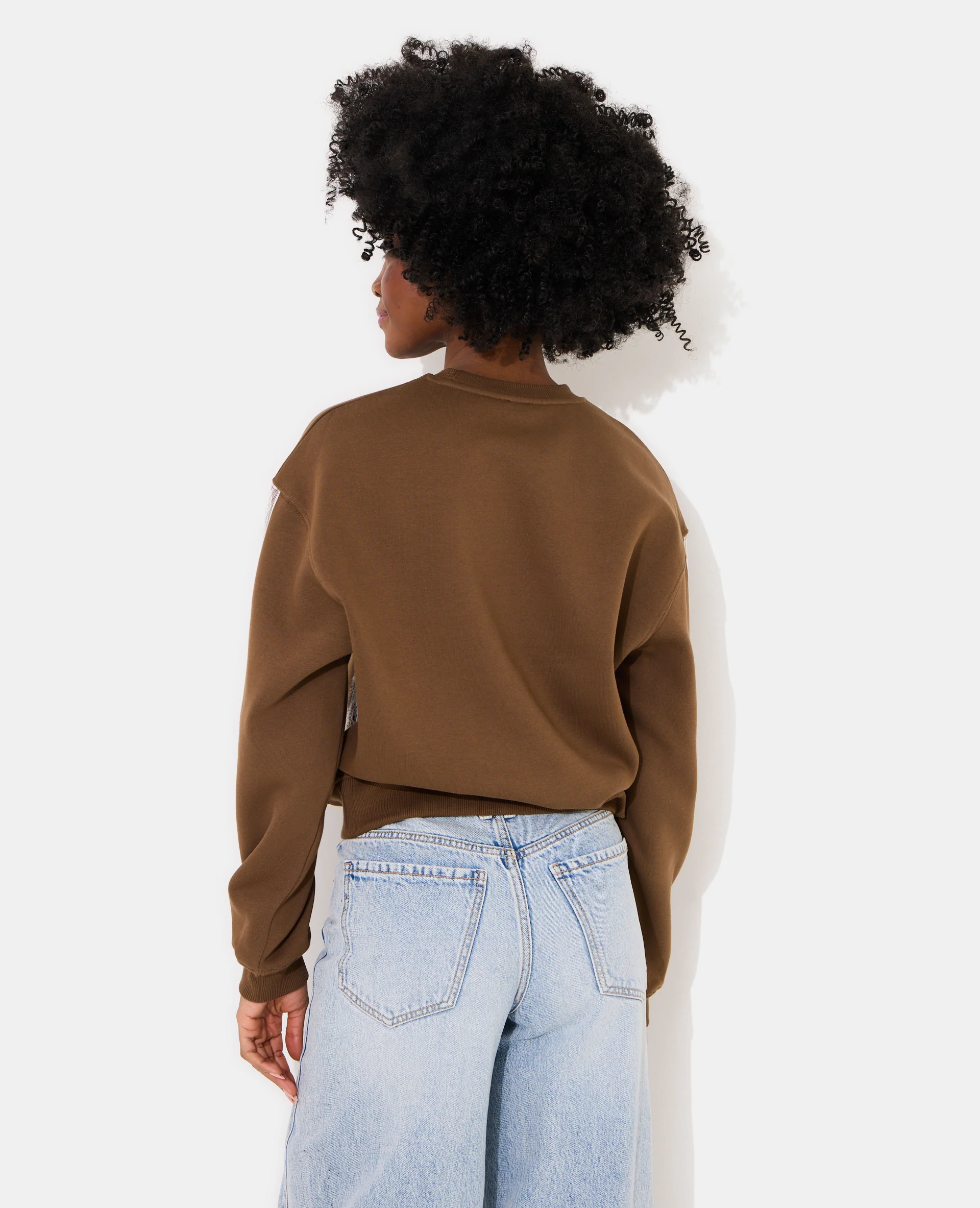 Sweat col rond avec dentelle - Image 6