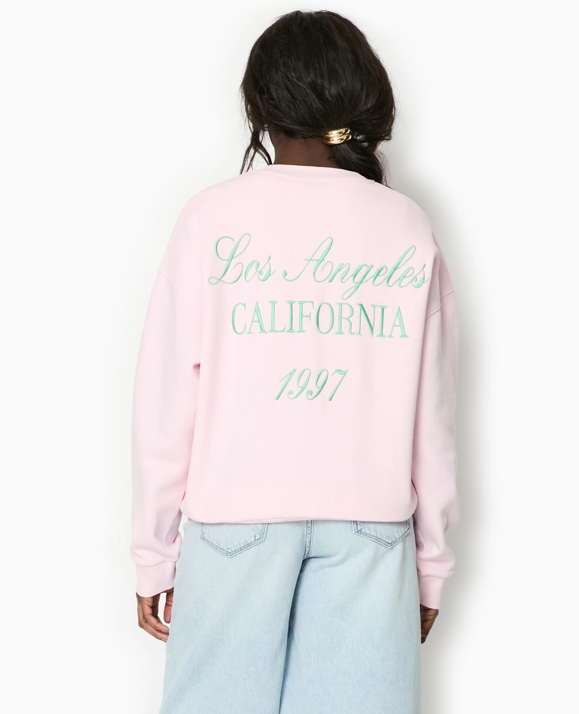 Sweat oversize avec broderies devant et dos - Image 6