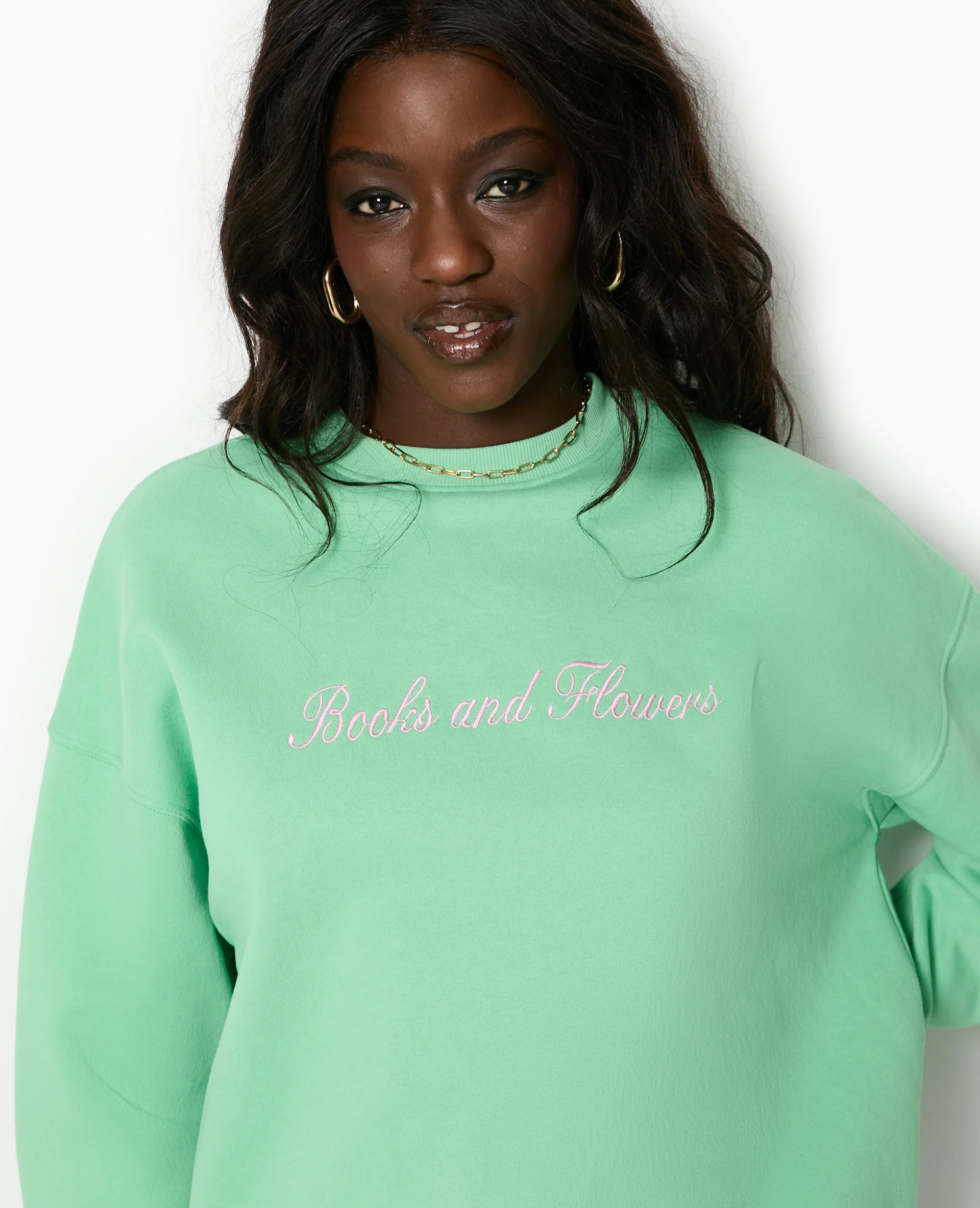 Sweat oversize avec broderies devant et dos - Image 7