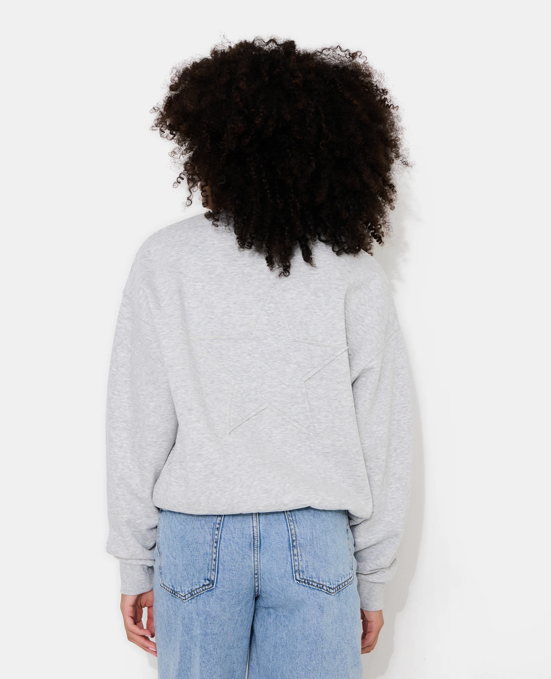 Sweat oversize avec étoile cousue - Image 6