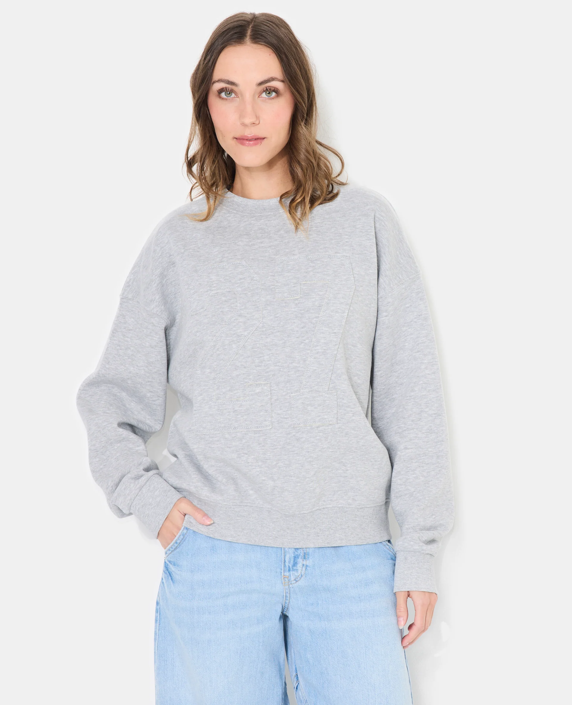 Sweat oversize avec numéro