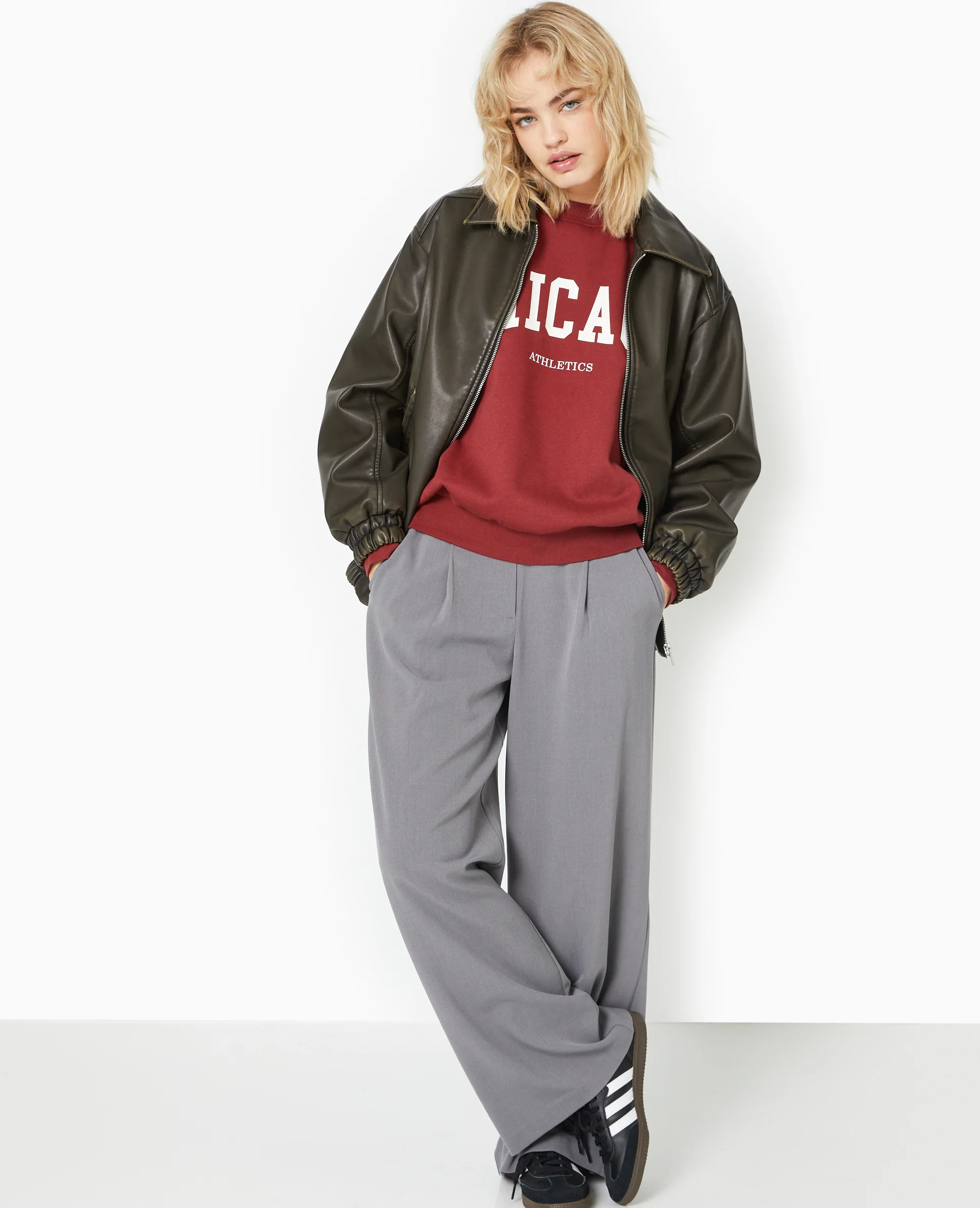 Sweat oversize avec print CHICAGO - Image 2