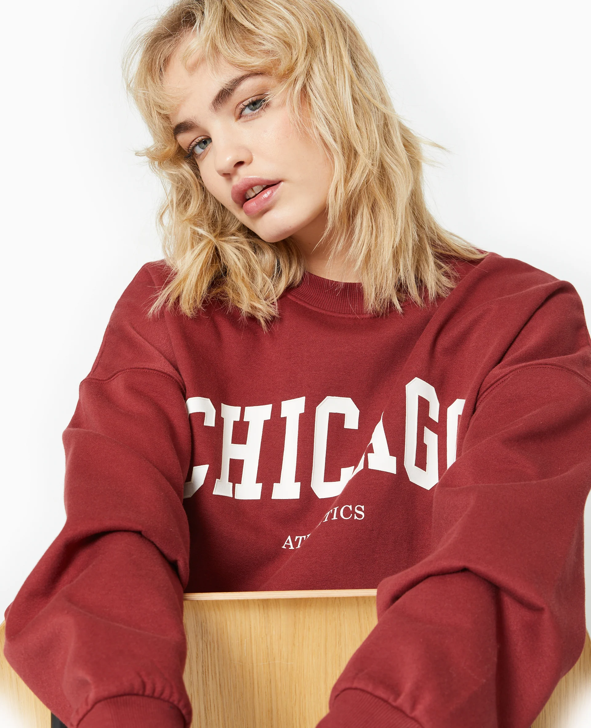 Sweat oversize avec print CHICAGO - Image 3