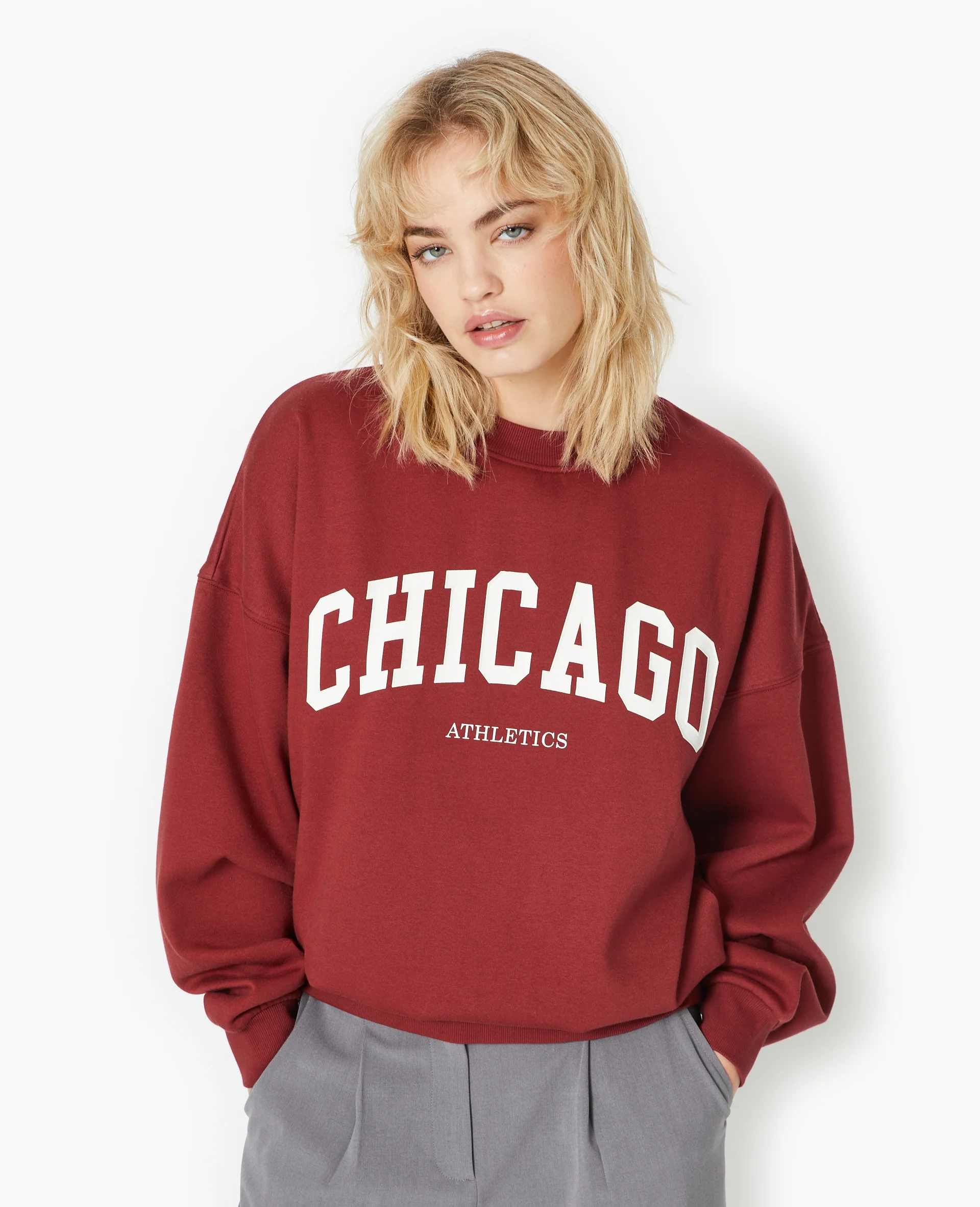 Sweat oversize avec print CHICAGO - Image 5