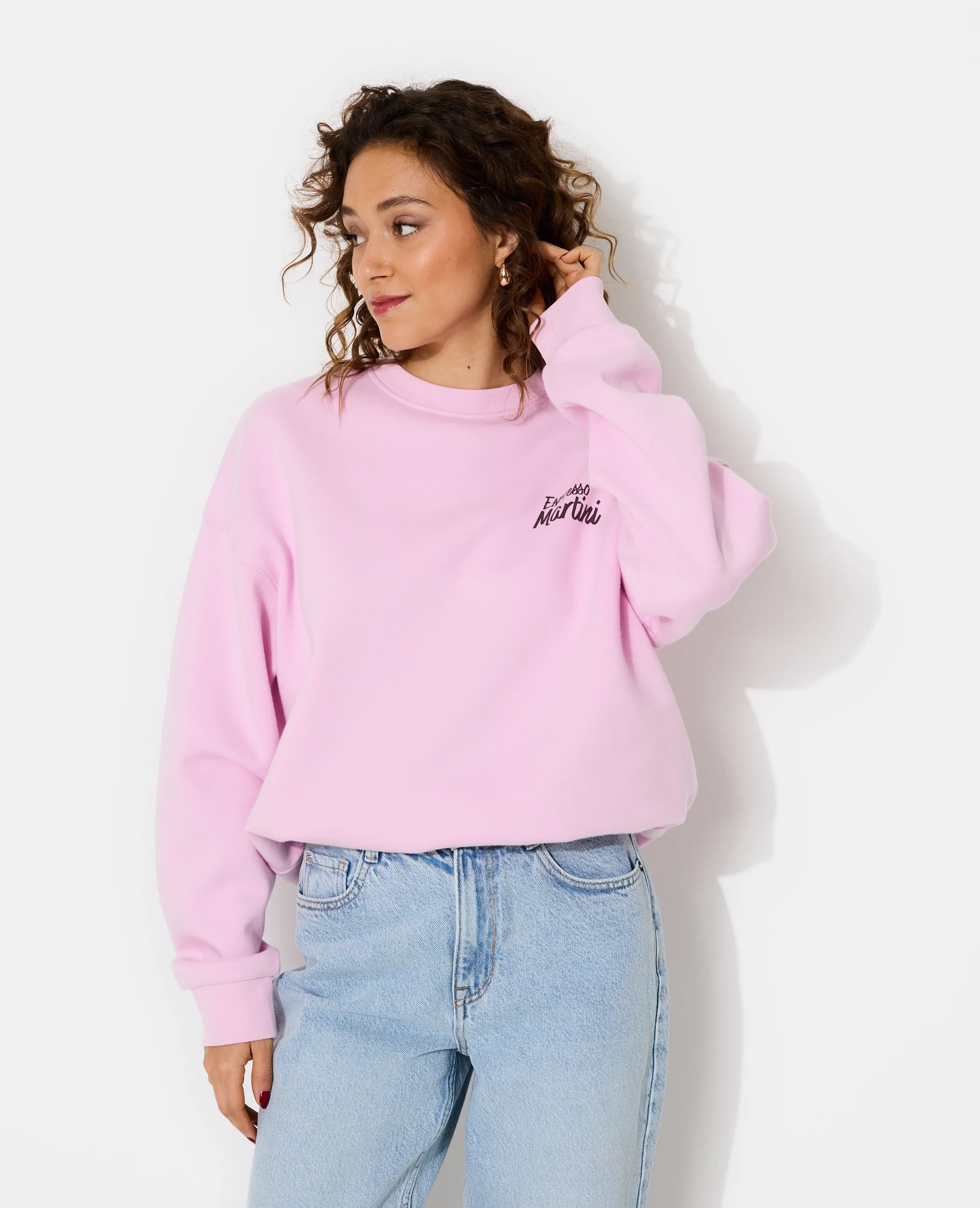 Sweat oversize avec print devant et dos - Image 5