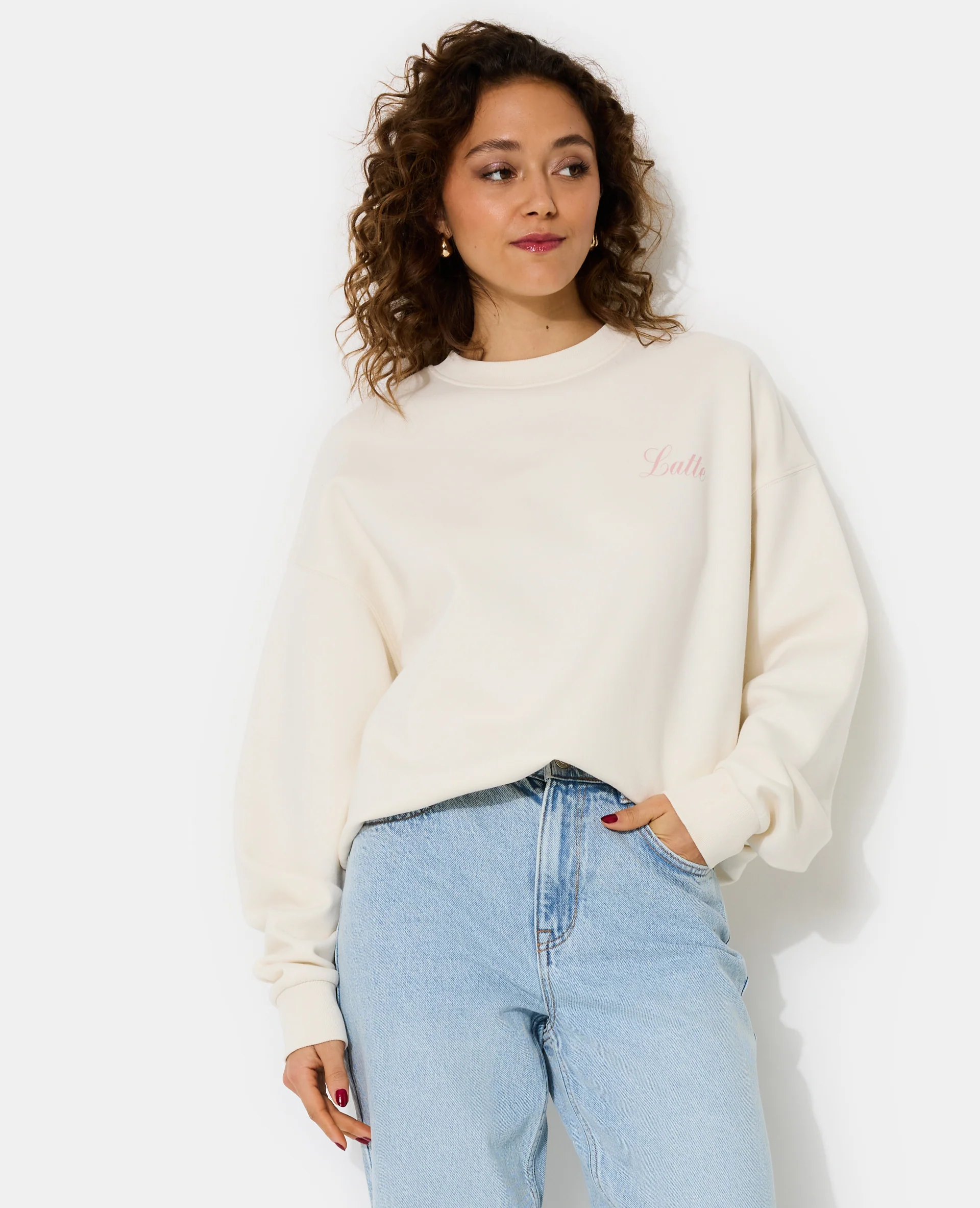 Sweat oversize avec print devant et dos - Image 6