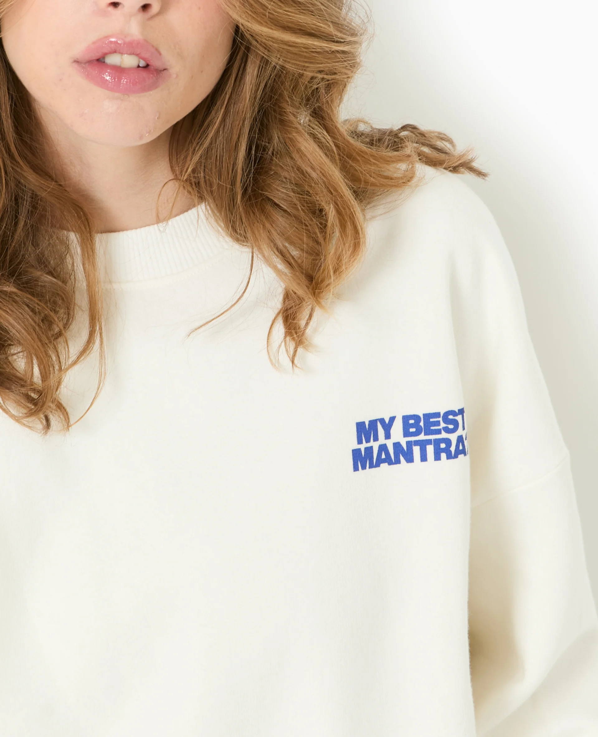 Sweat oversize avec print poitrine et dos - Image 3