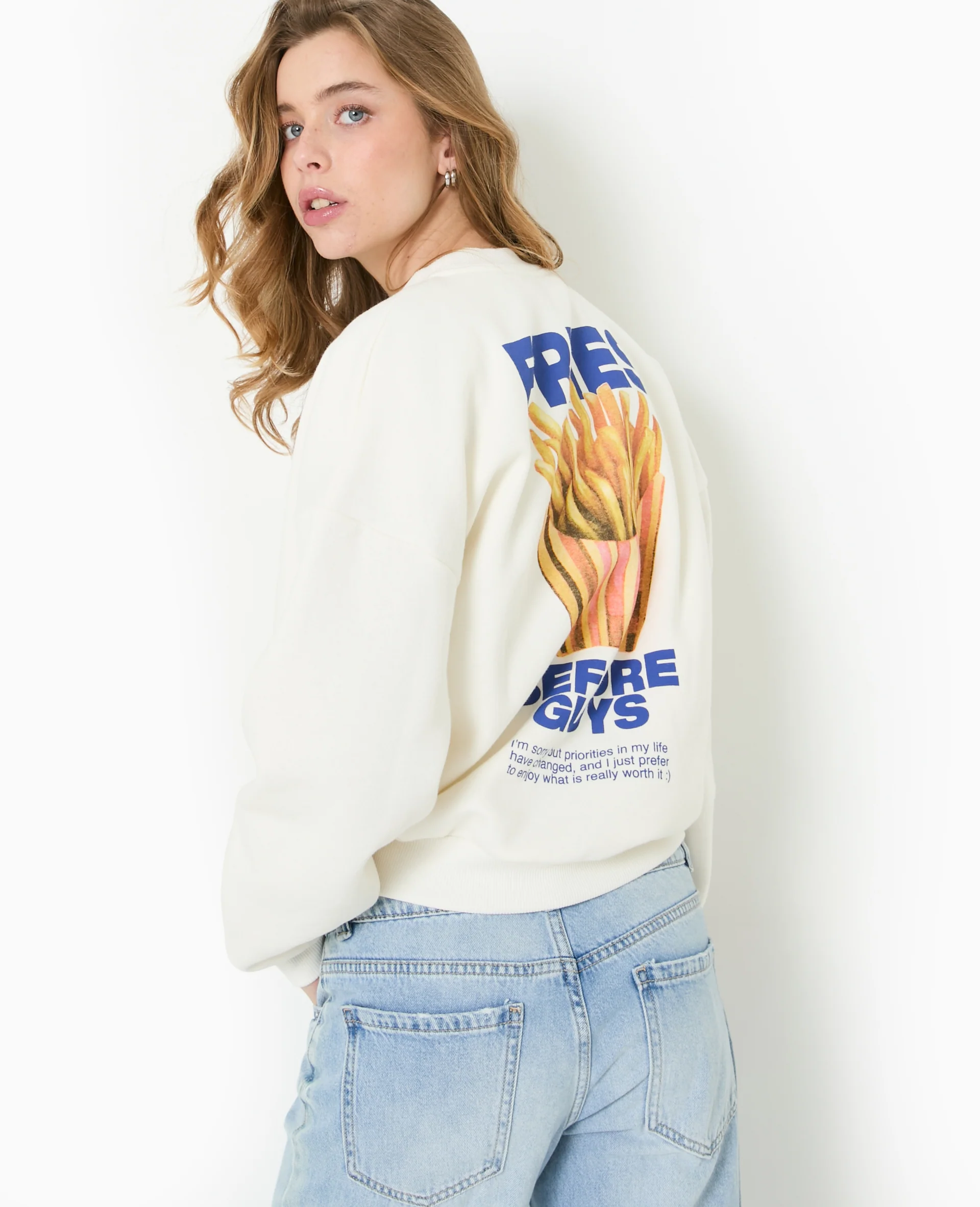 Sweat oversize avec print poitrine et dos - Image 7