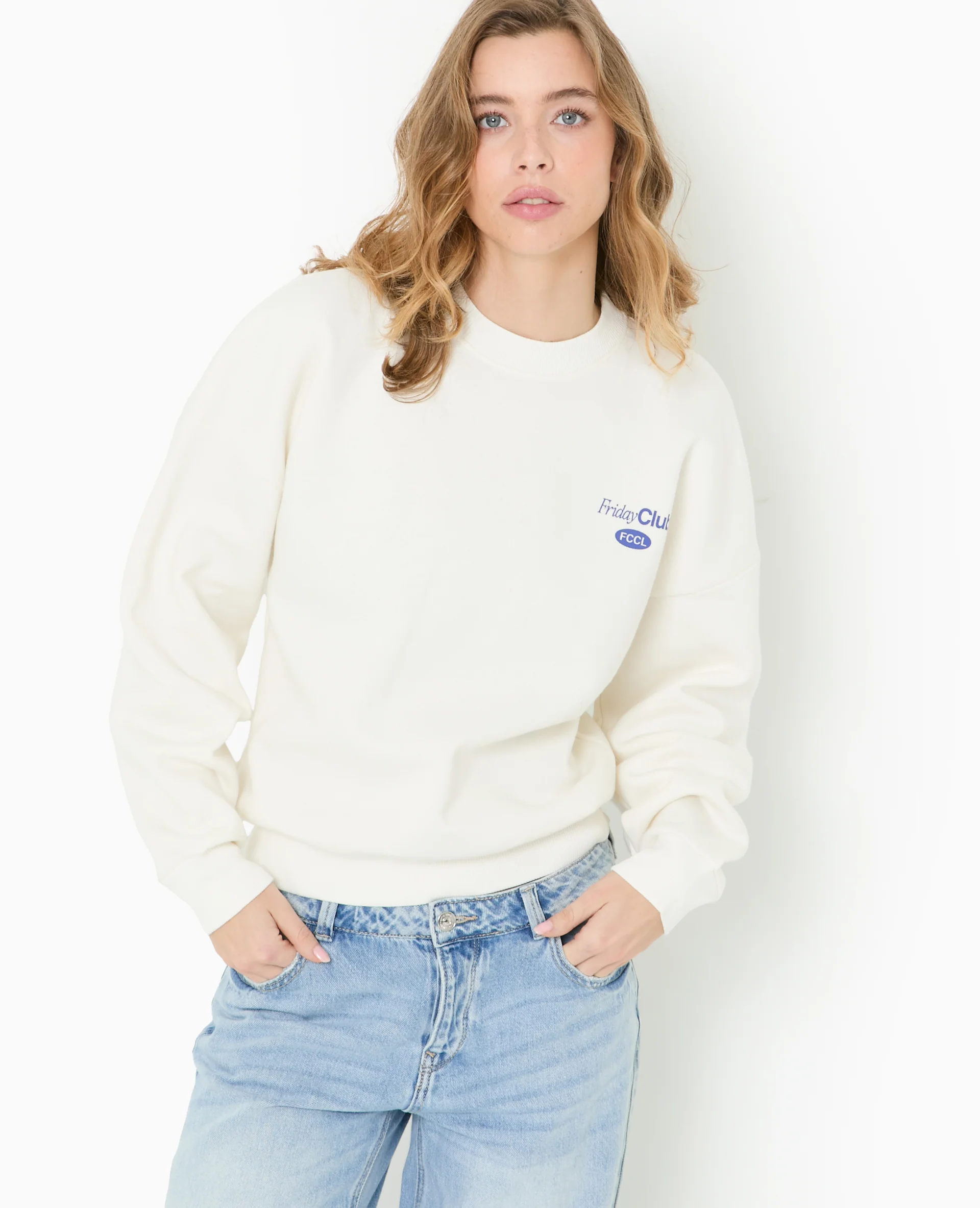 Sweat oversize avec print poitrine et dos - Image 5