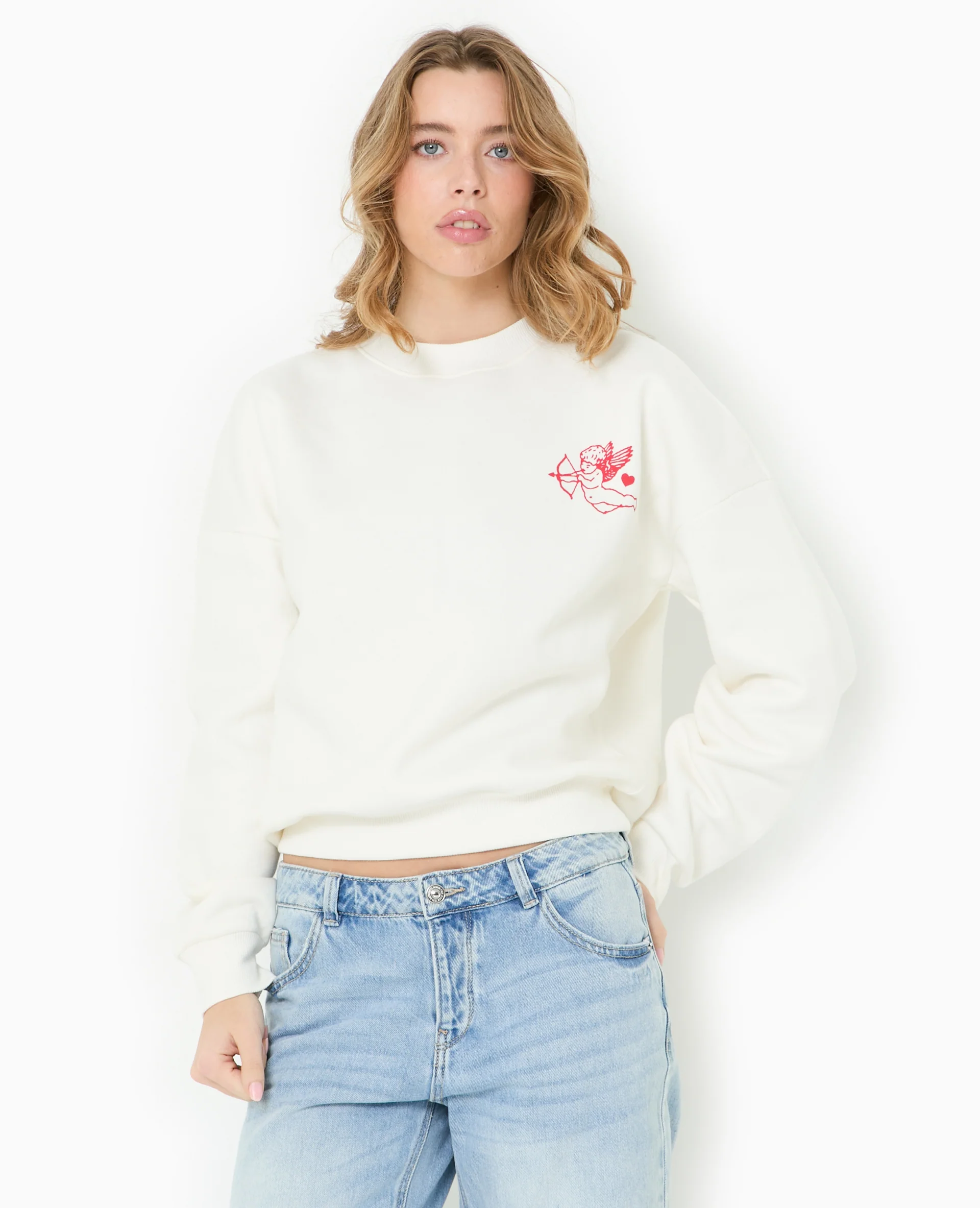 Sweat oversize avec print poitrine et dos - Image 5