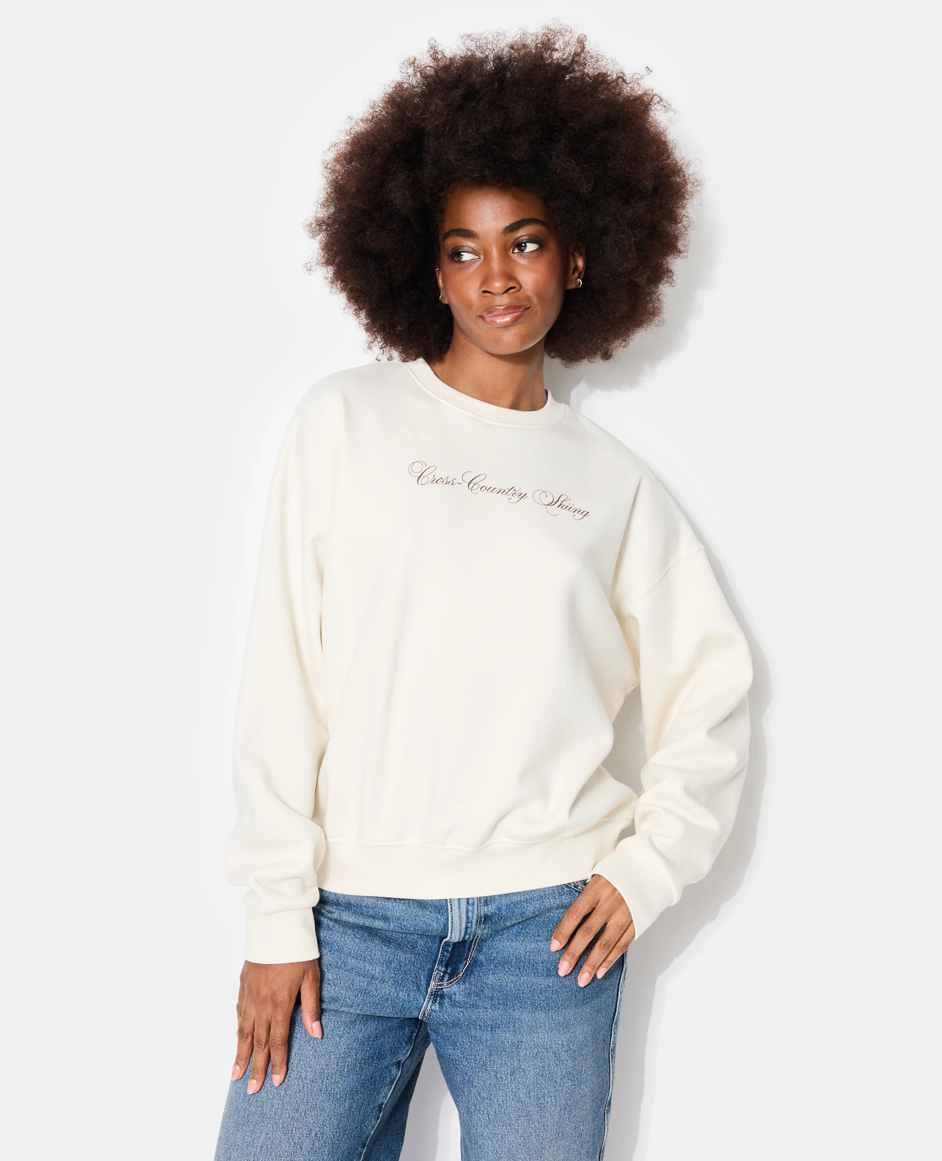 Sweat oversize avec print poitrine et dos - Image 5