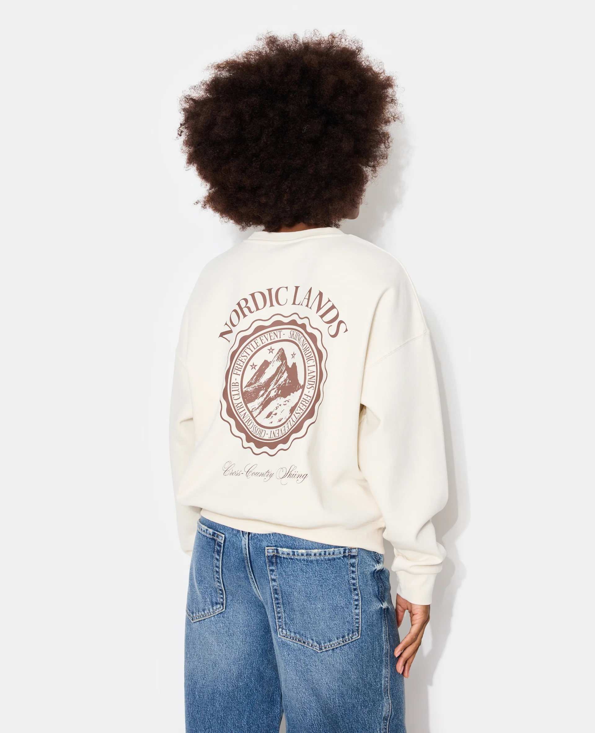 Sweat oversize avec print poitrine et dos - Image 6