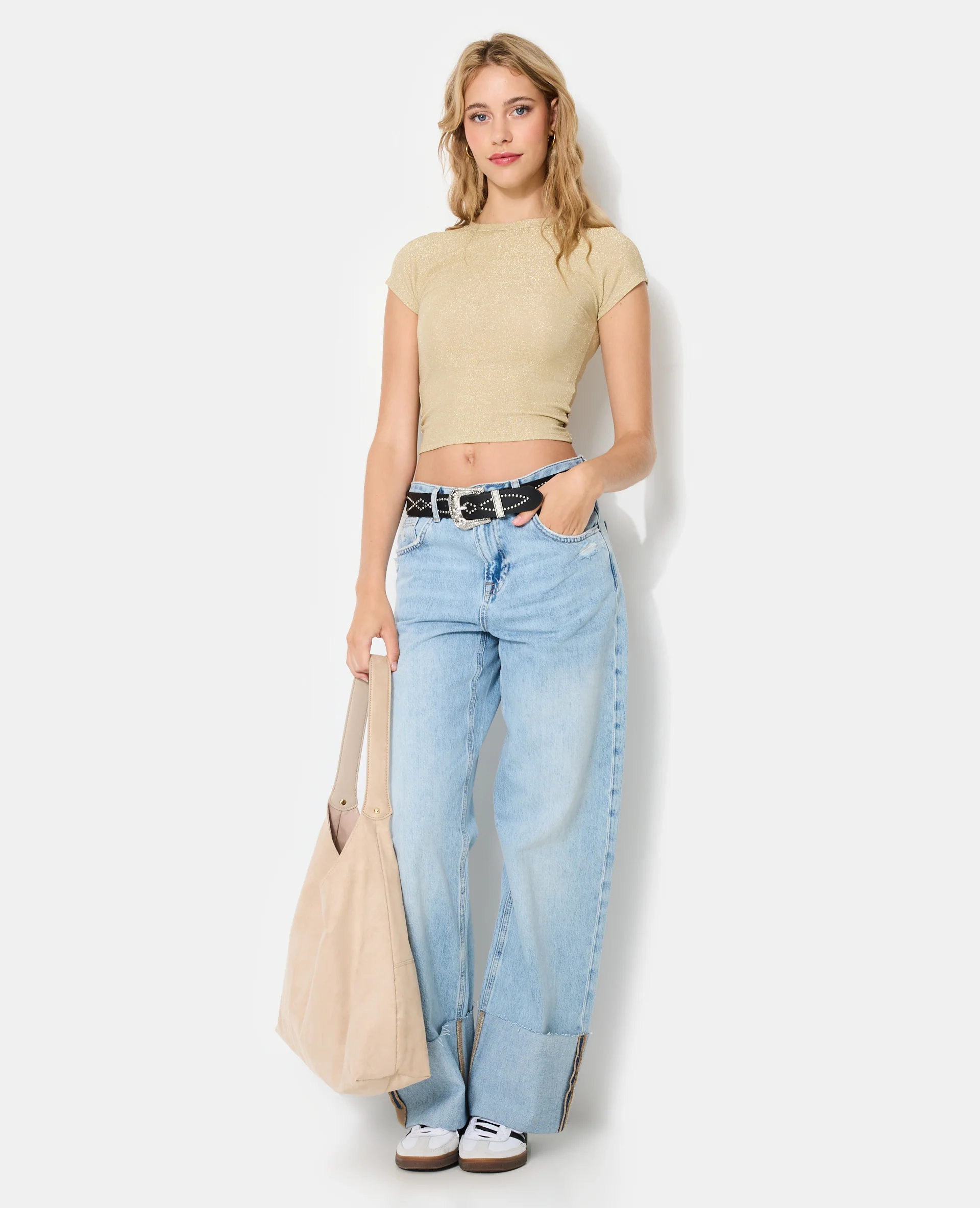 T-shirt ajusté avec fils lurex - Image 3