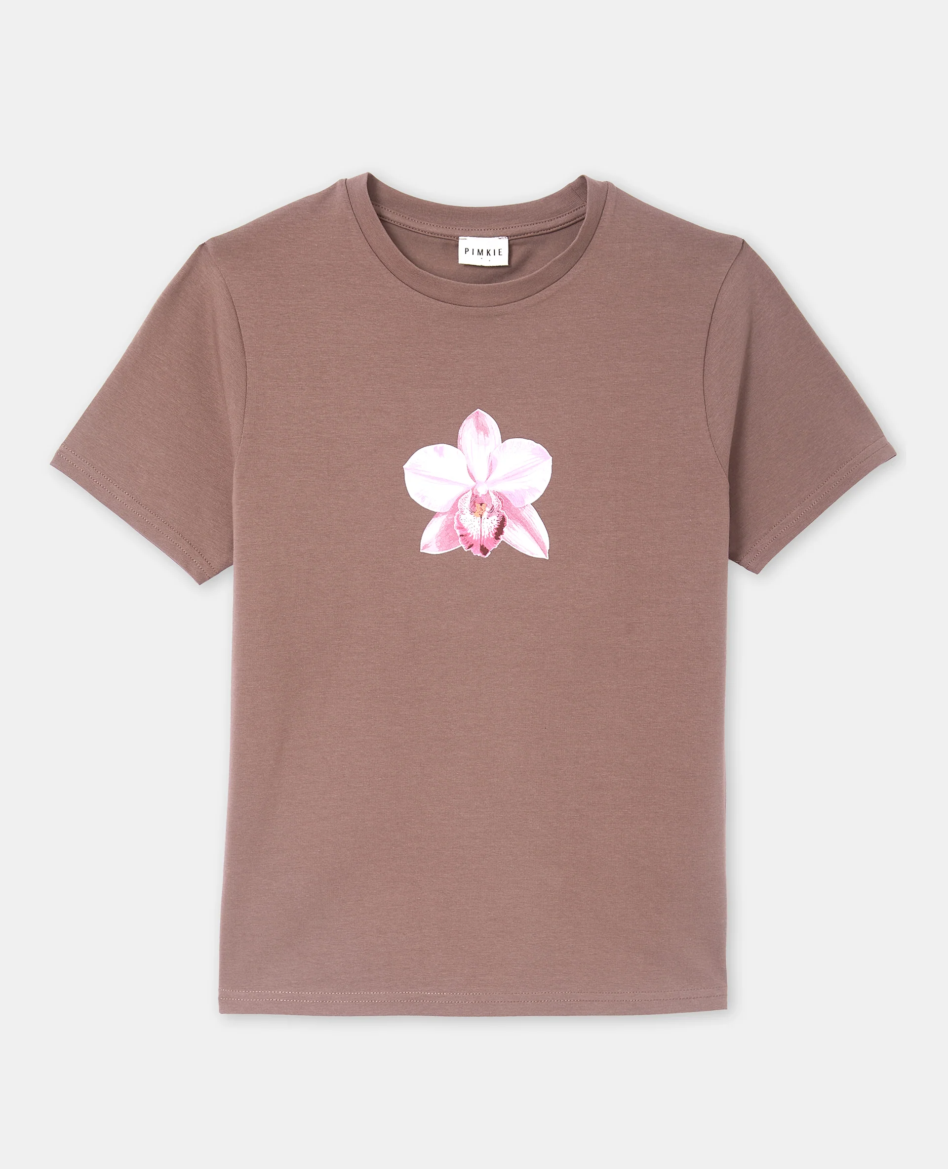 T-shirt ajusté avec orchidée - Image 4