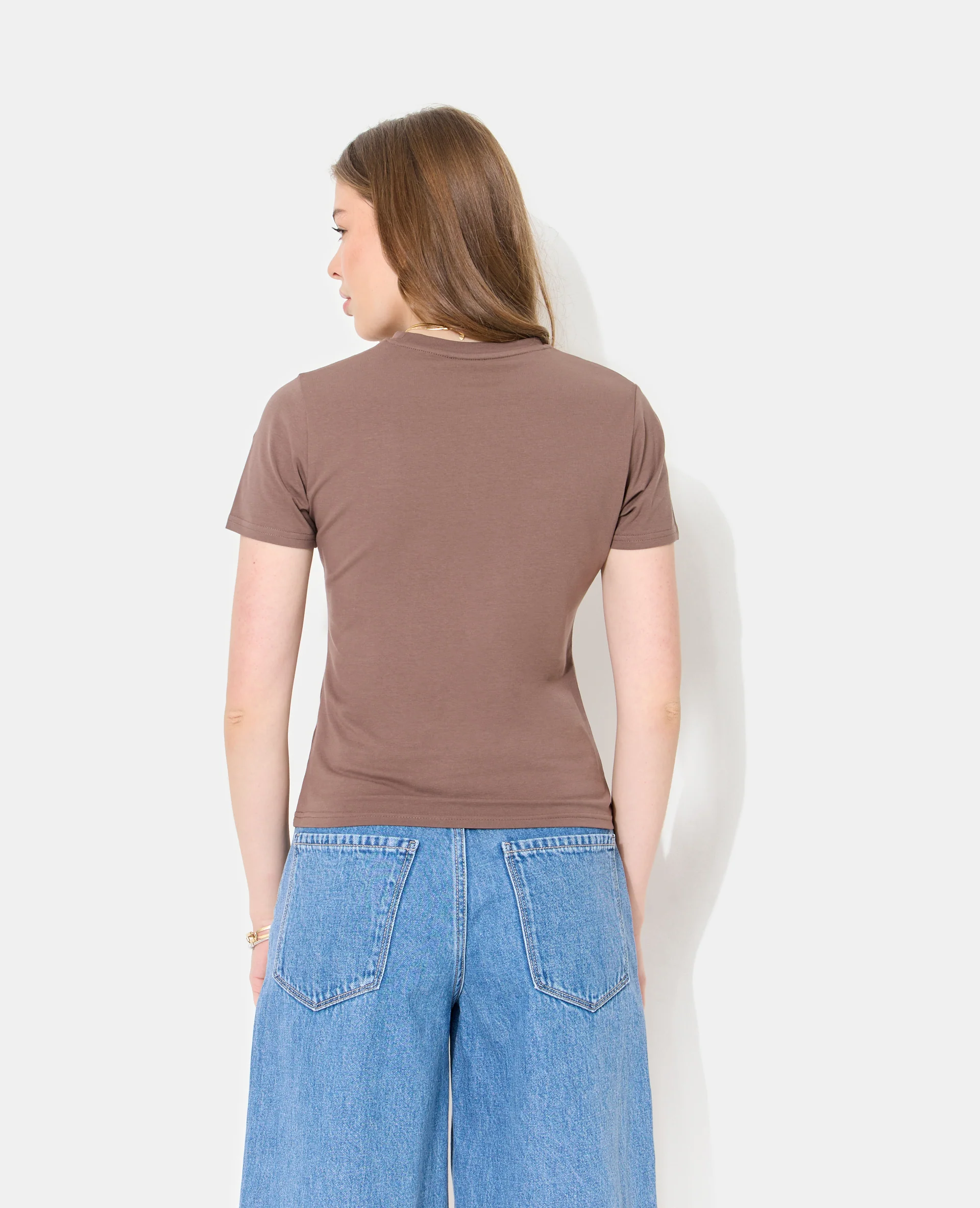 T-shirt ajusté avec orchidée - Image 6