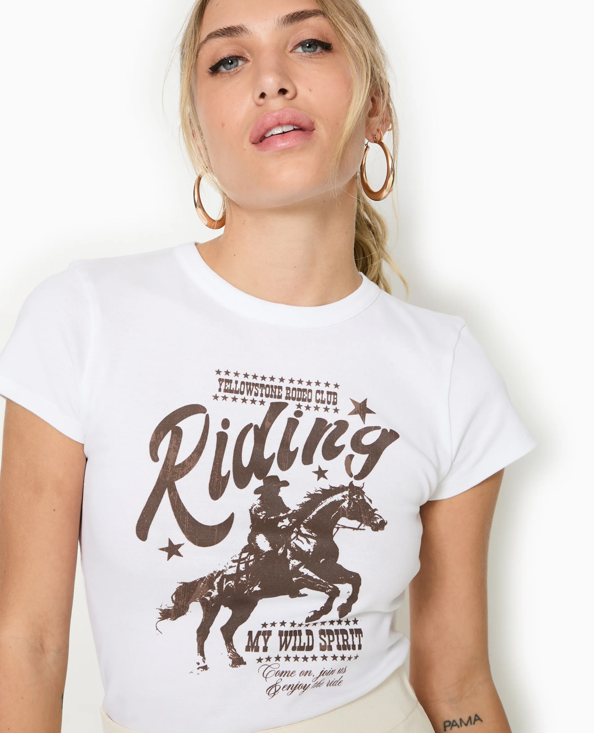 T-shirt ajusté avec print - Image 2