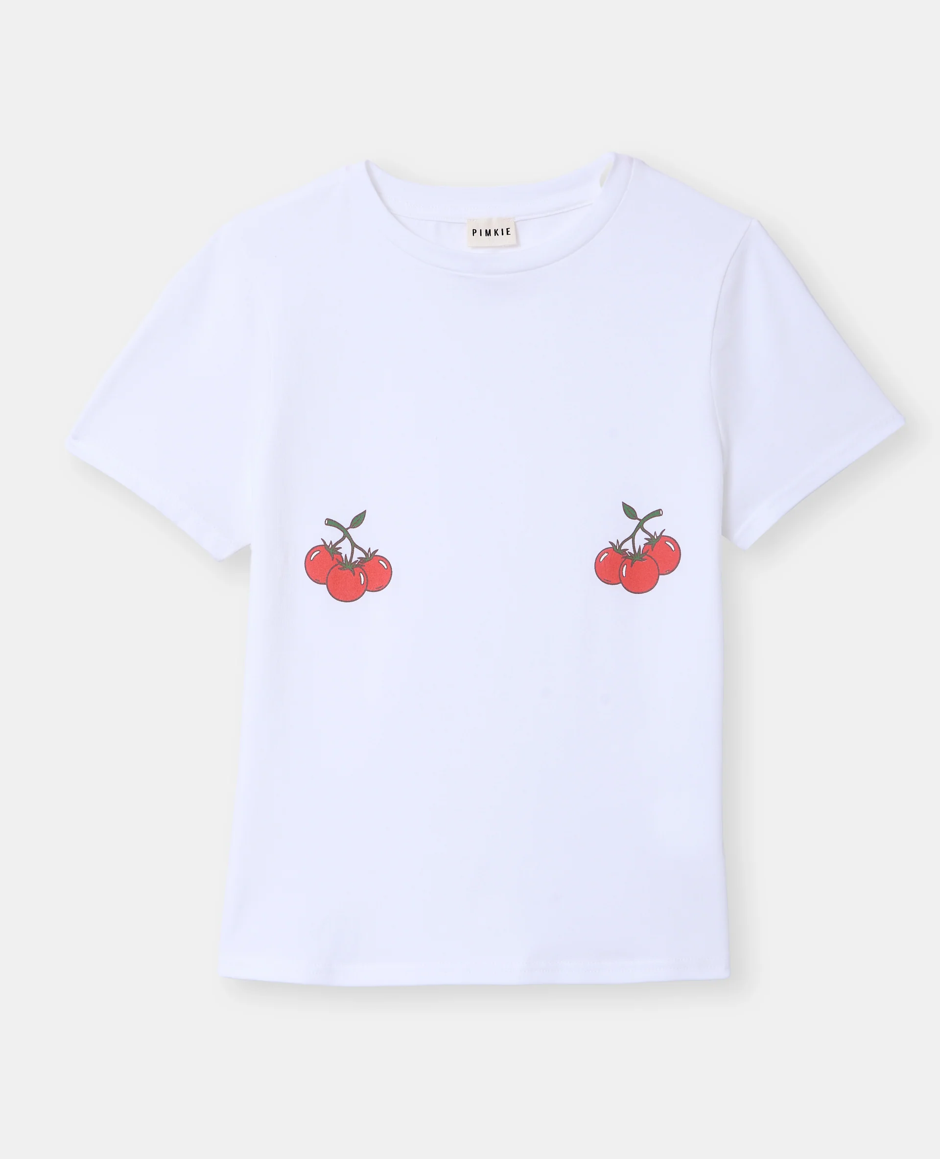 T-shirt ajusté avec prints tomates poitrine - Image 4