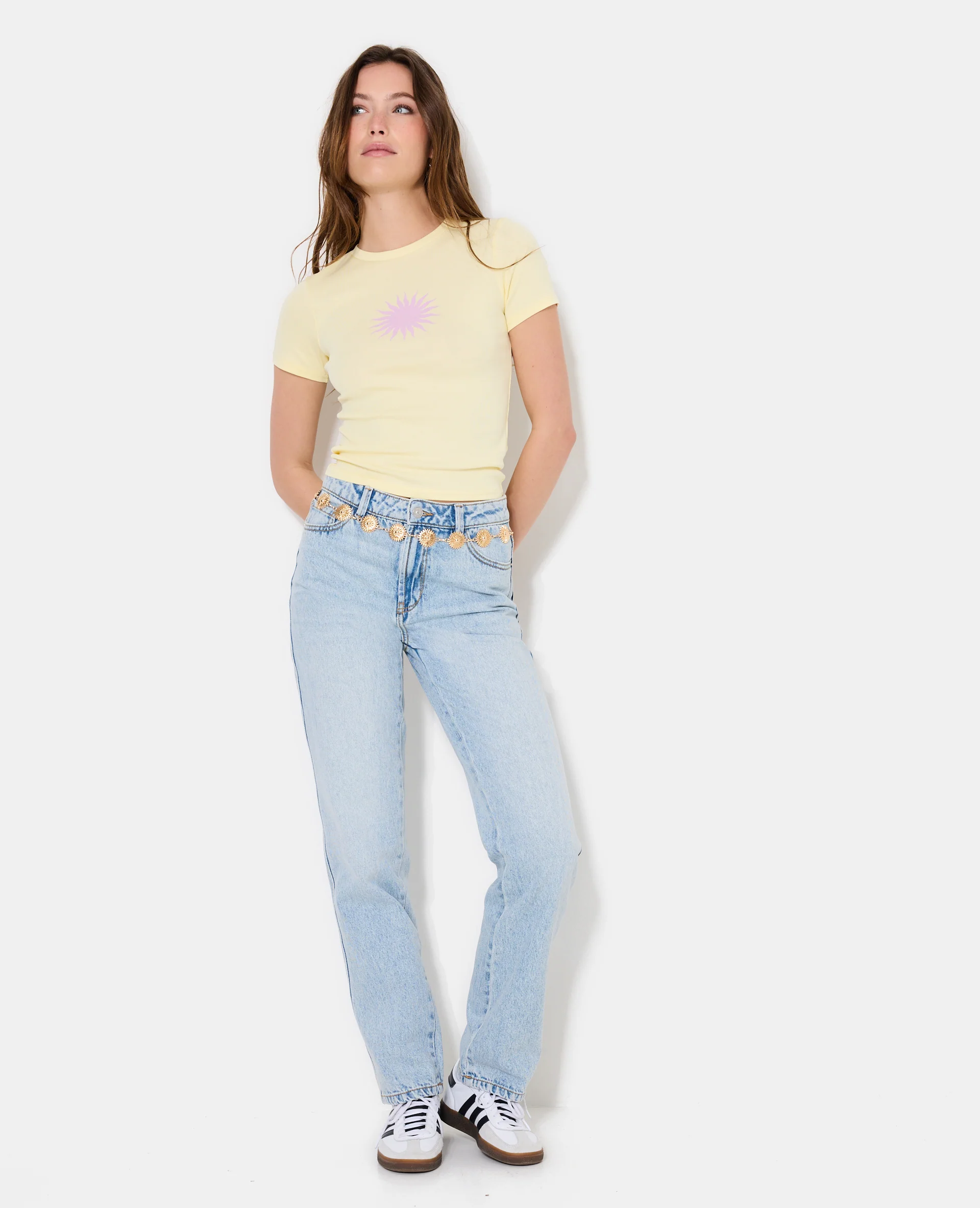 T-shirt ajusté avec soleil - Image 3