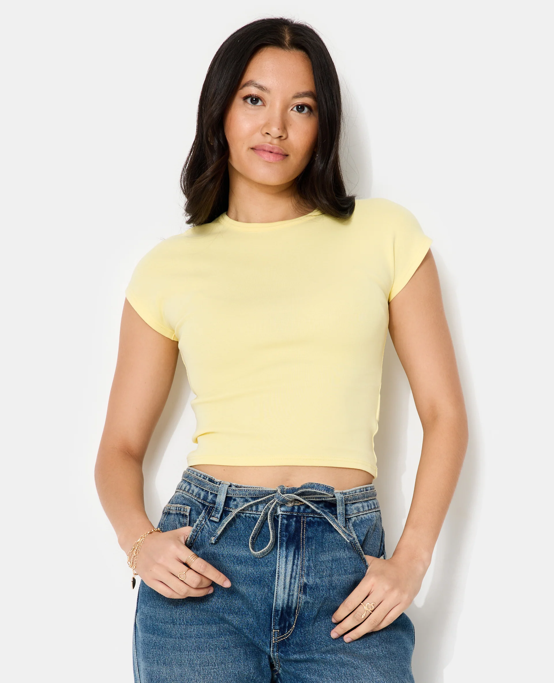 T-shirt ajusté manches raccourcies - Image 5