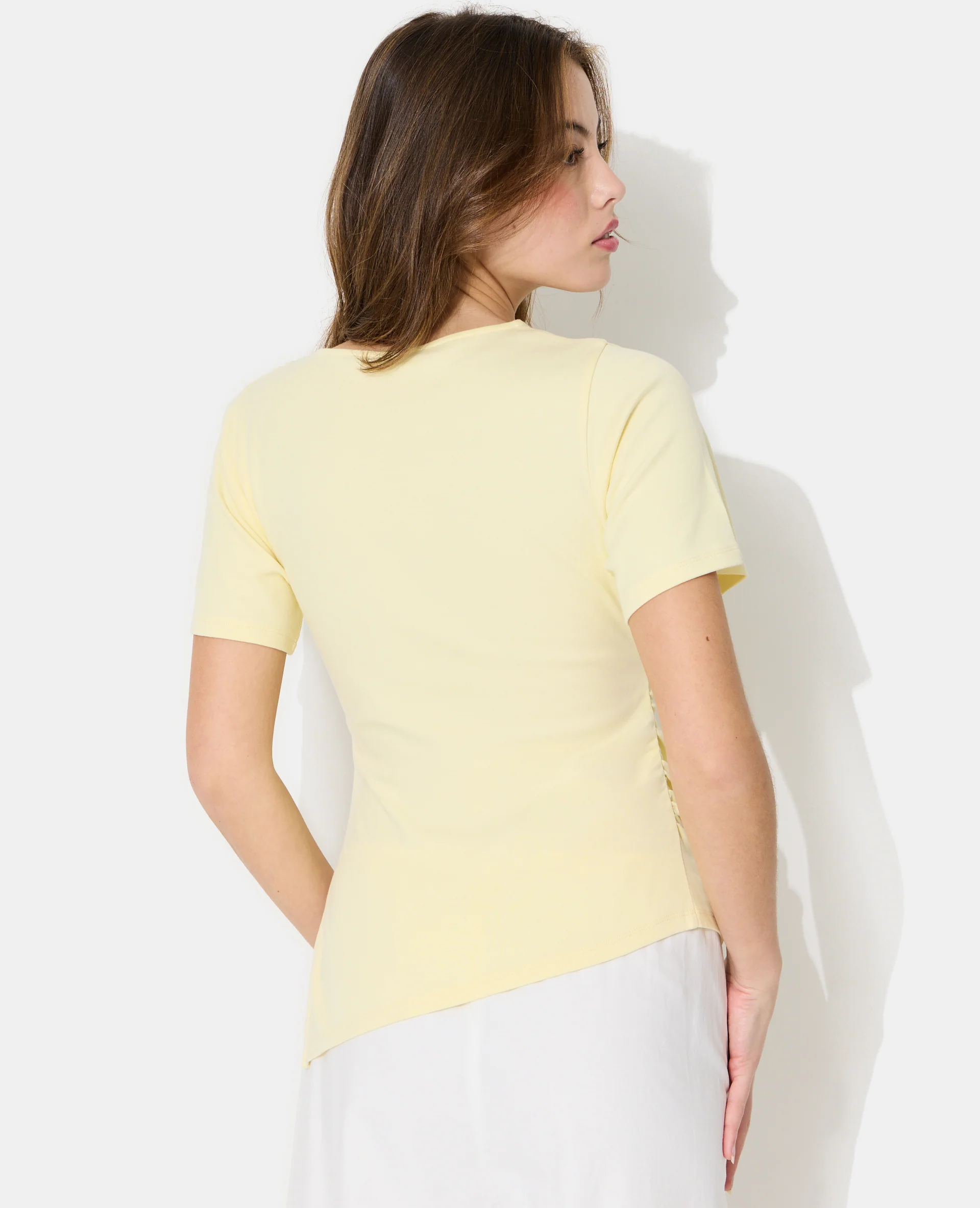 T-shirt asymétrique avec fronces - Image 6