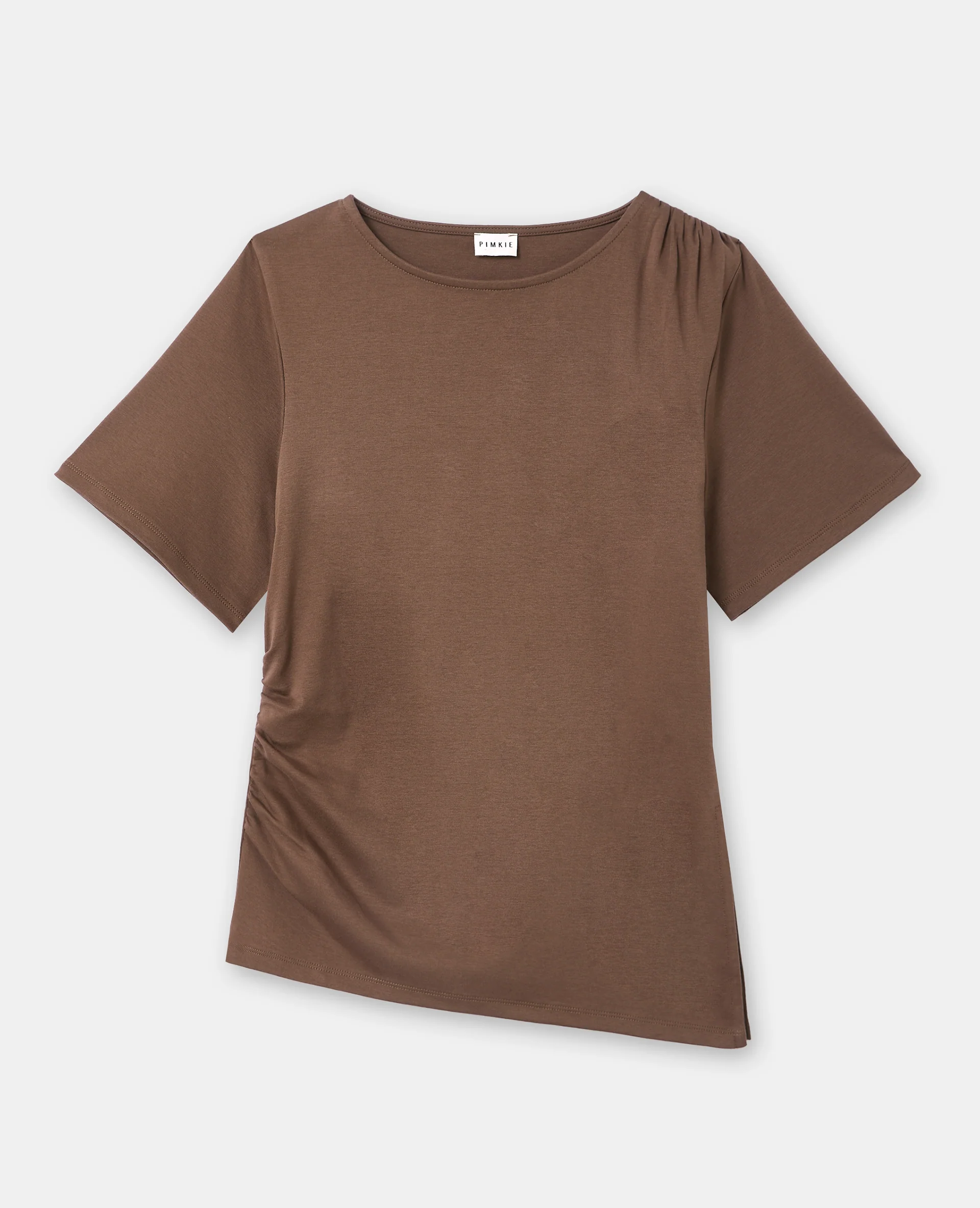 T-shirt asymétrique avec fronces - Image 4