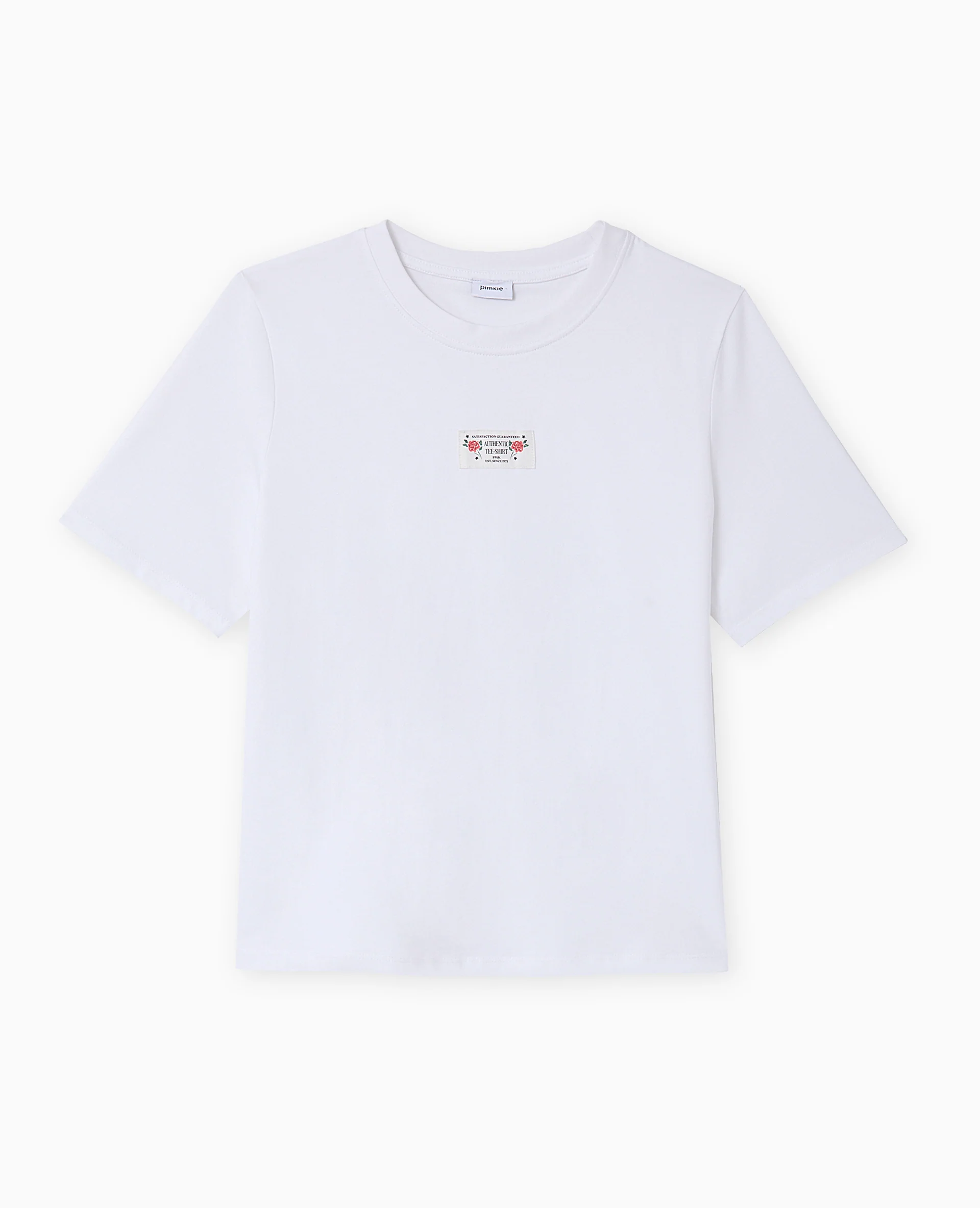 T-shirt avec étiquette cousue devant - Image 4
