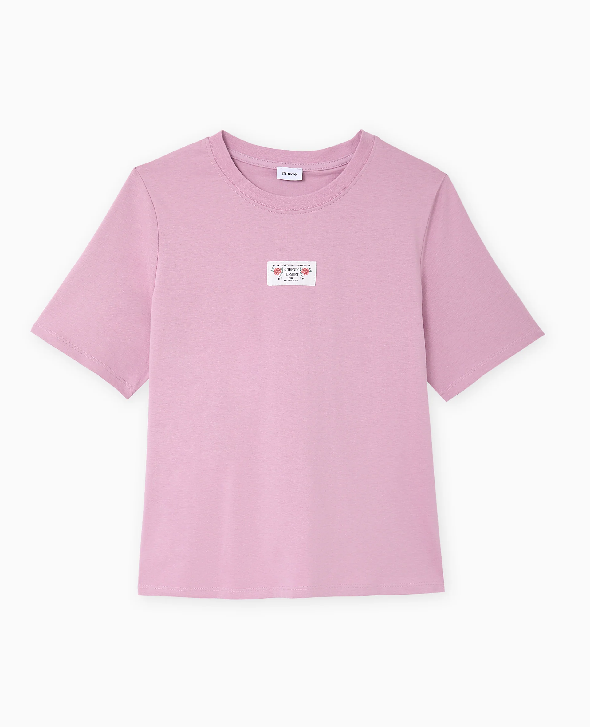 T-shirt avec étiquette cousue devant - Image 4