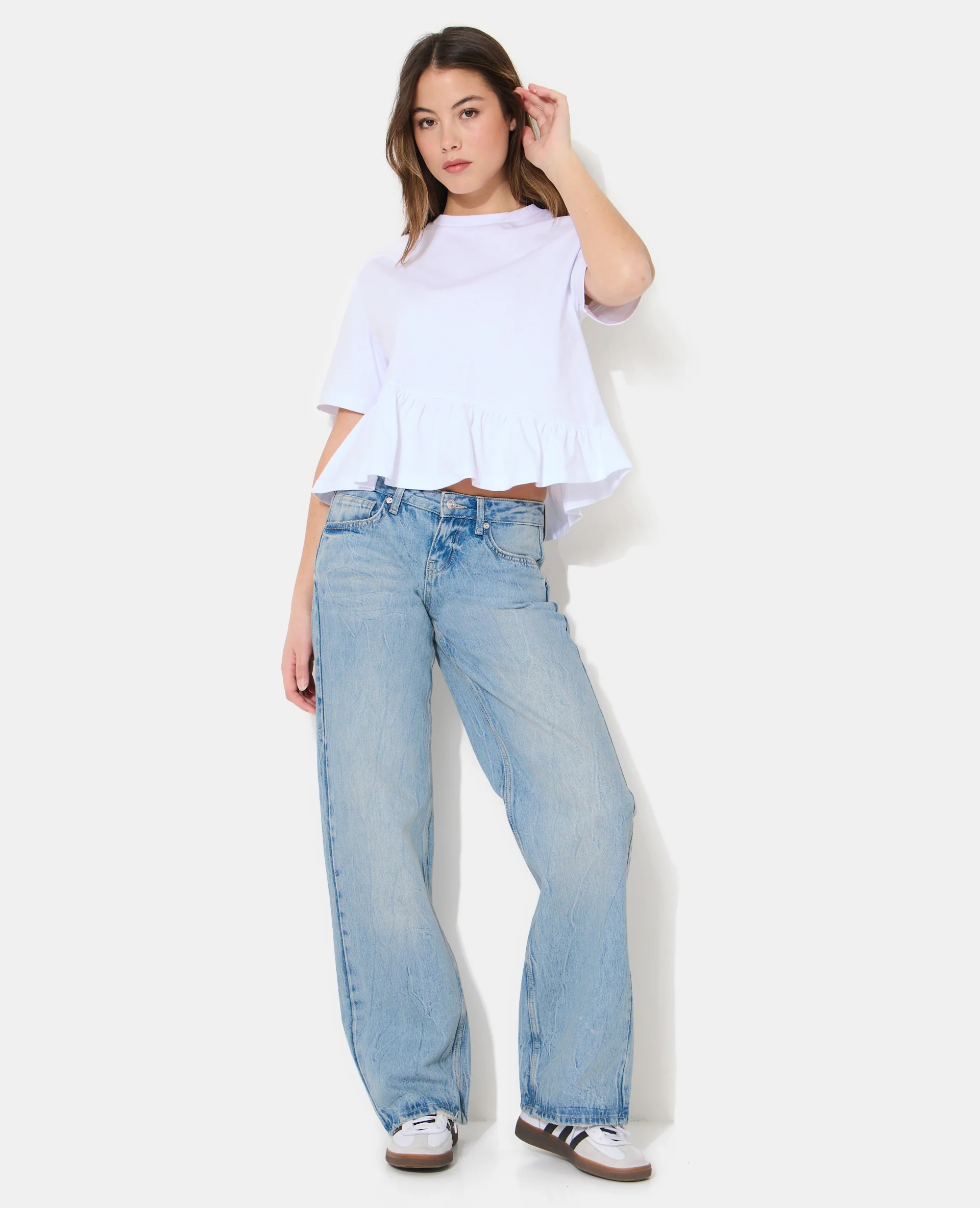 T-shirt avec volant asymétrique - Image 3