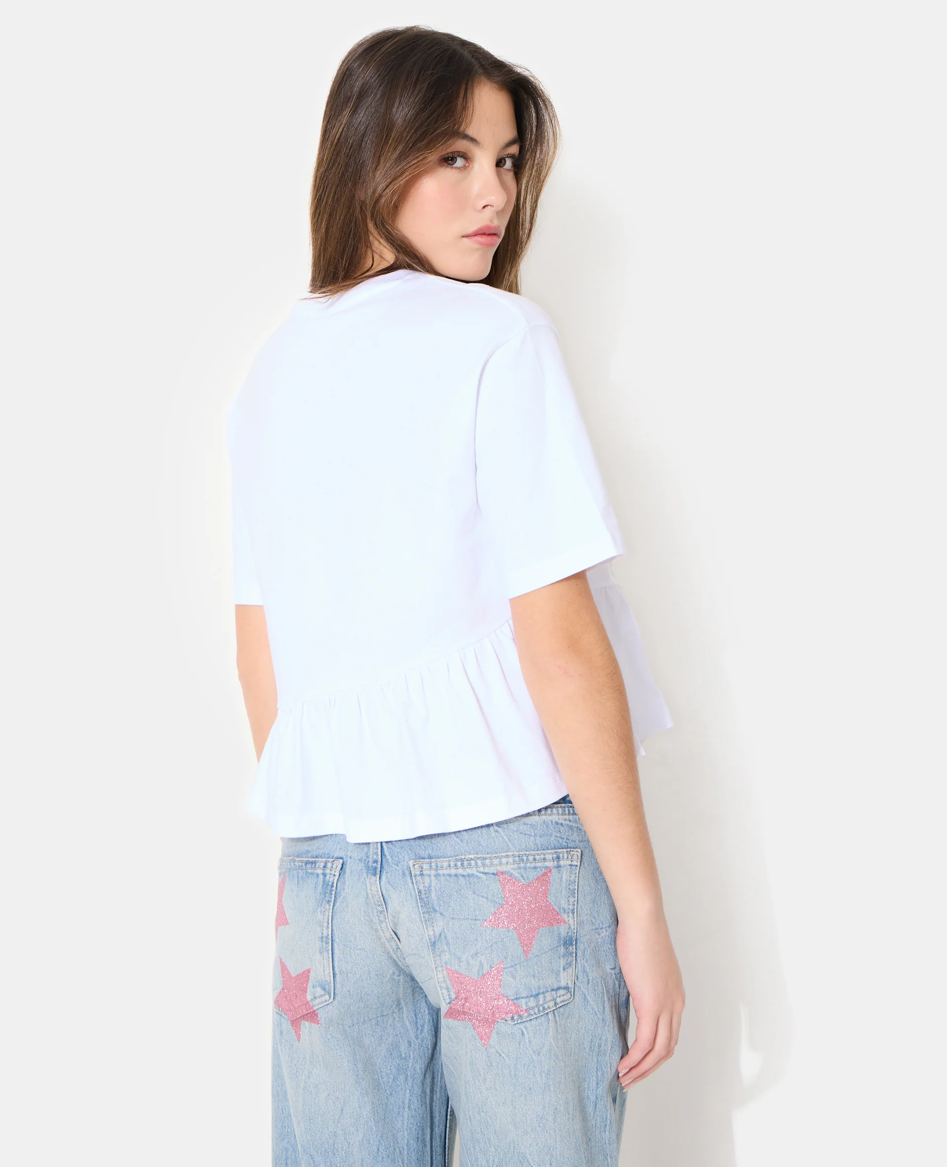 T-shirt avec volant asymétrique - Image 6