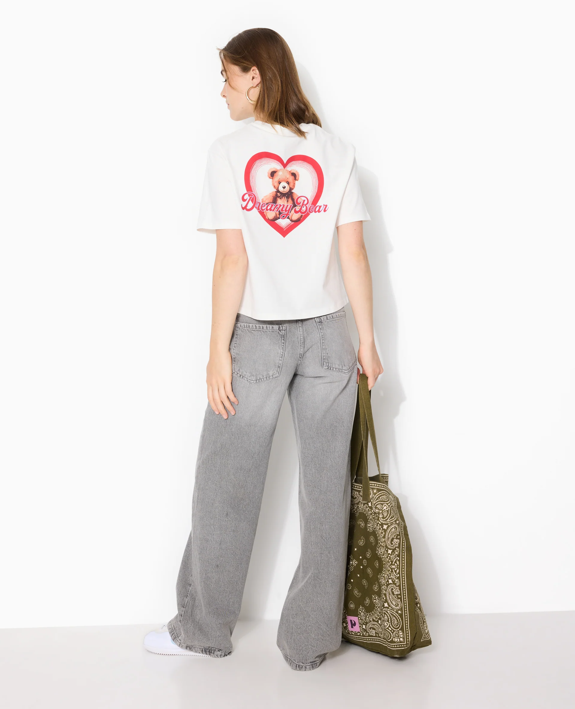 T-shirt court avec print devant et dos - Image 3