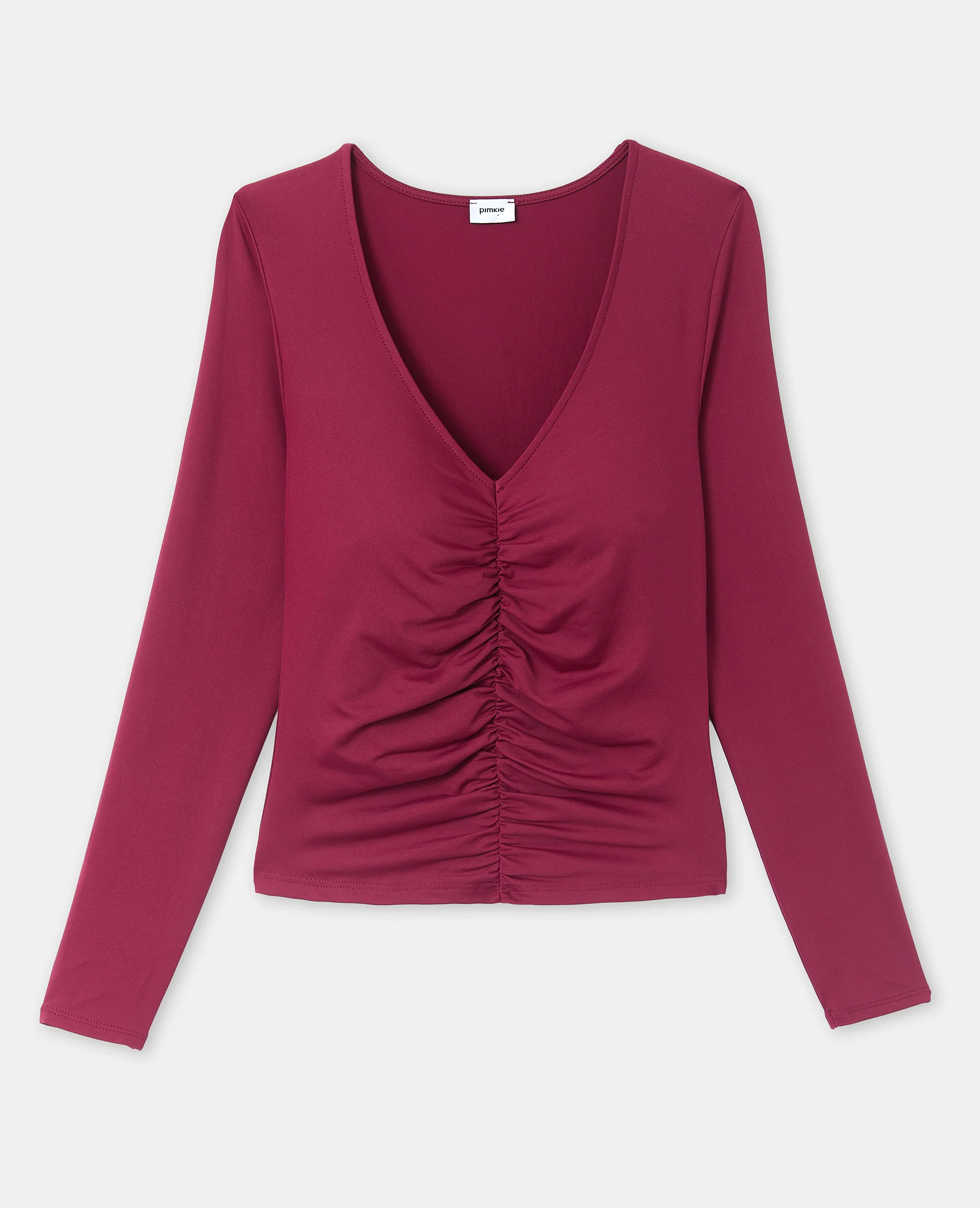T-shirt manches longues avec fronces - Image 4