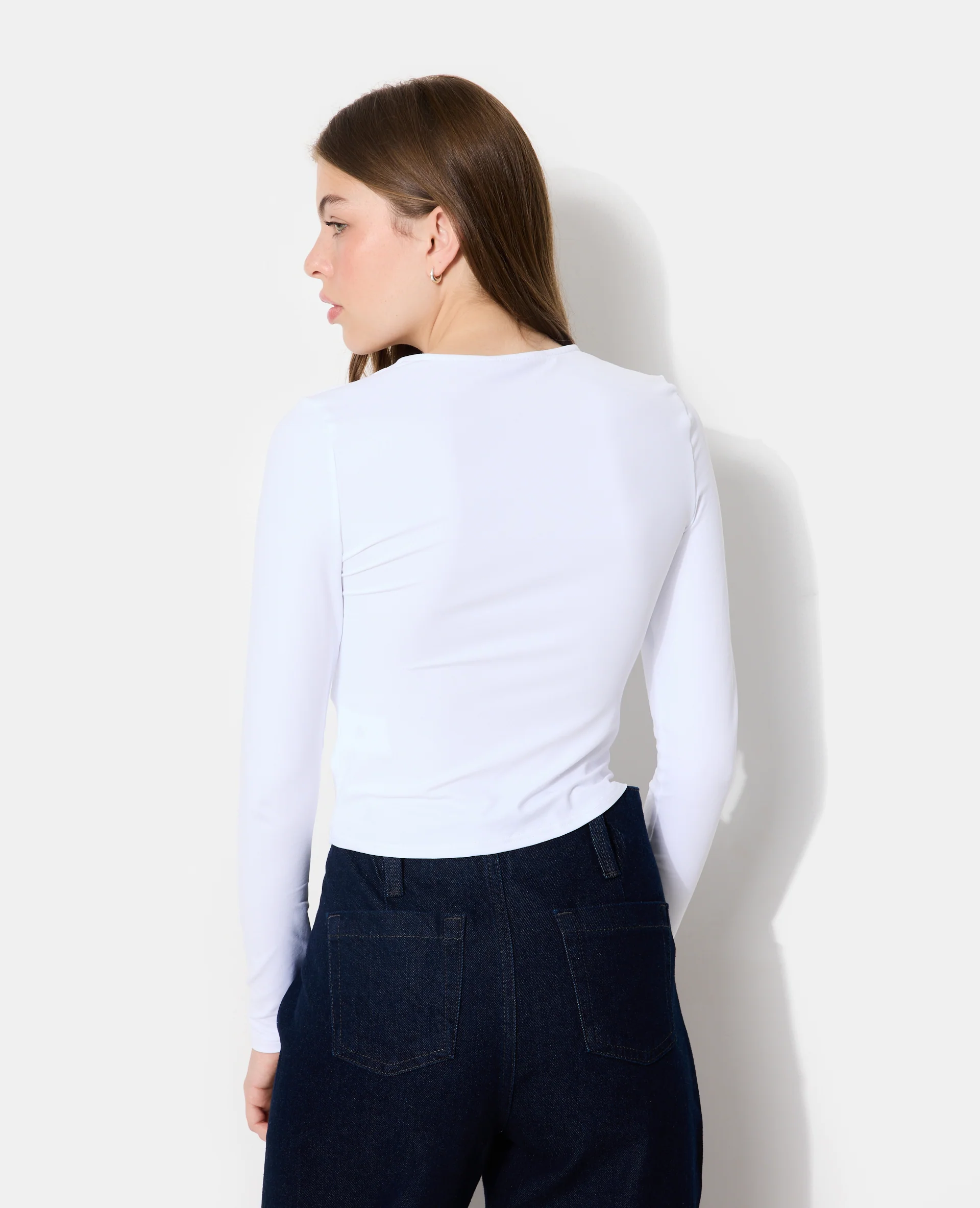 T-shirt manches longues en maille stretch - Image 6