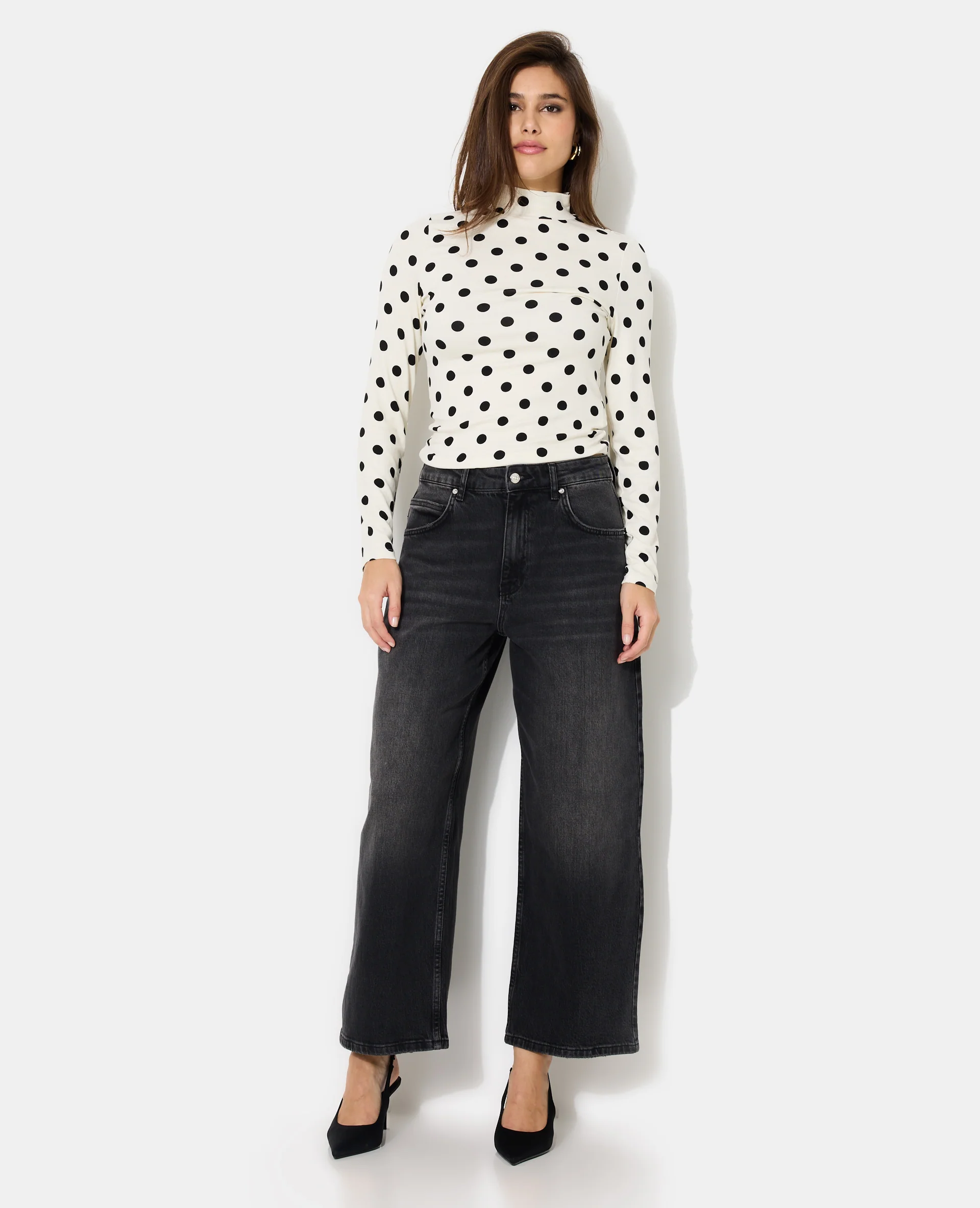 T-shirt manches longues motifs pois - Image 3