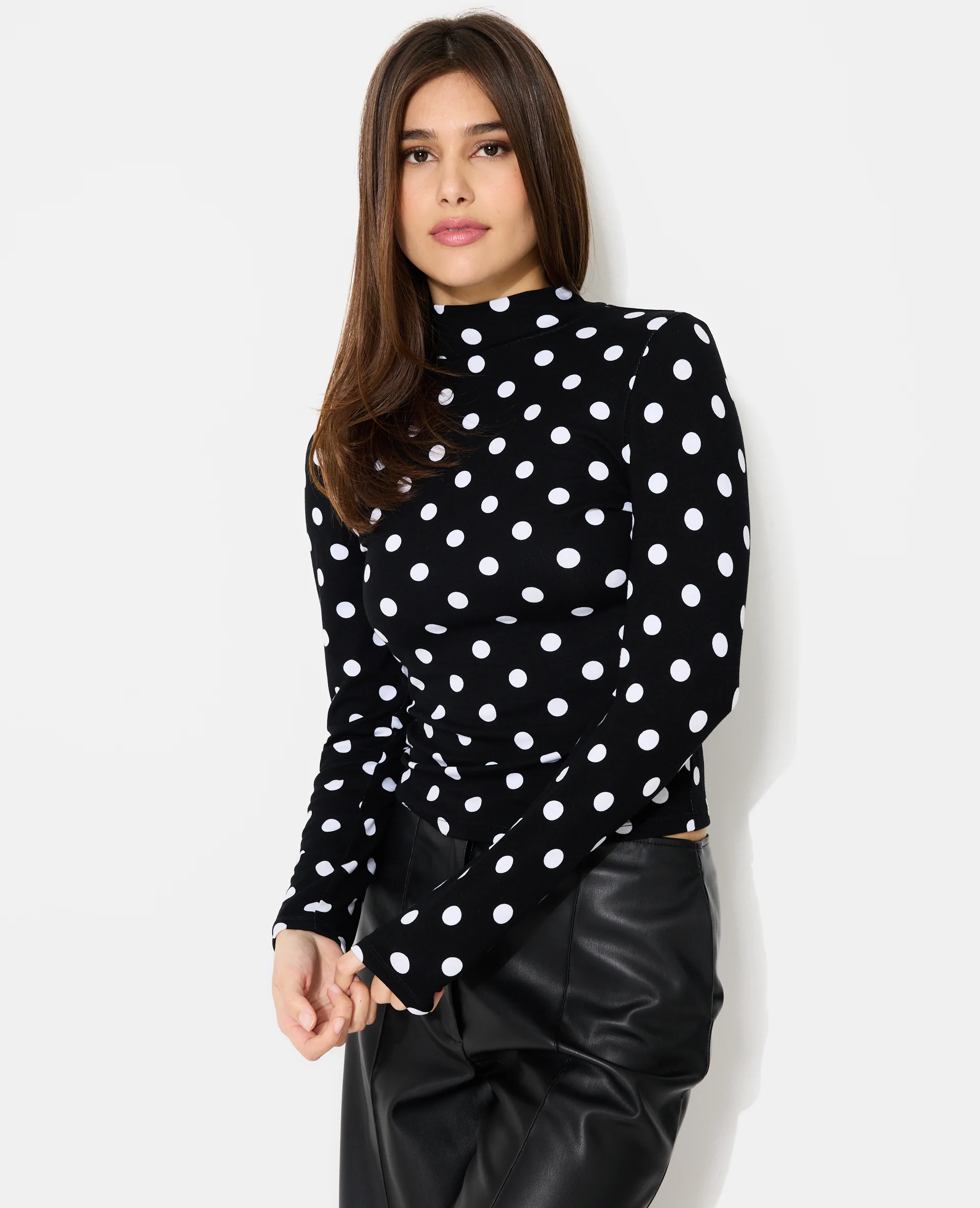 T-shirt manches longues motifs pois - Image 5