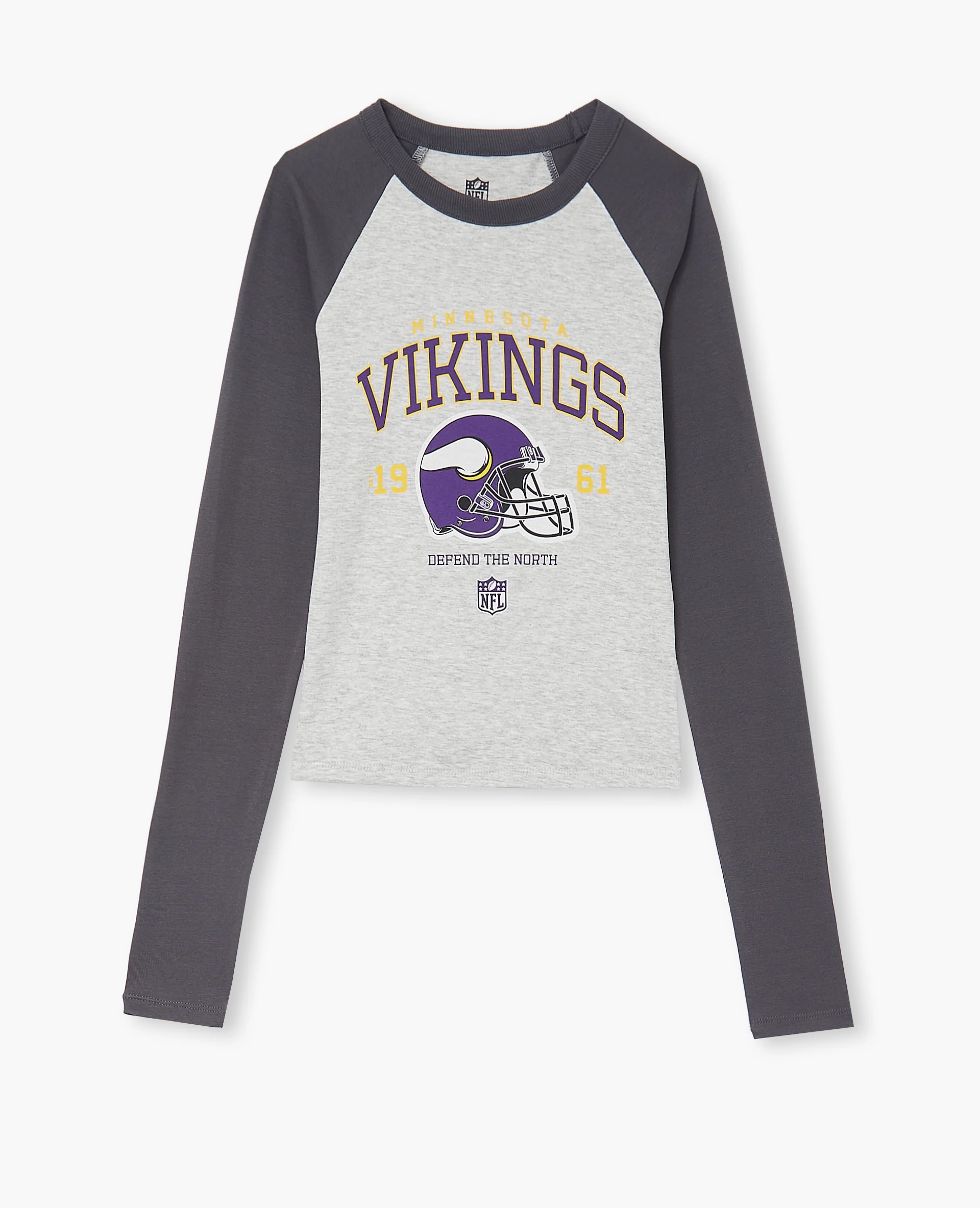 T-shirt manches longues raglans avec print devant - Image 4