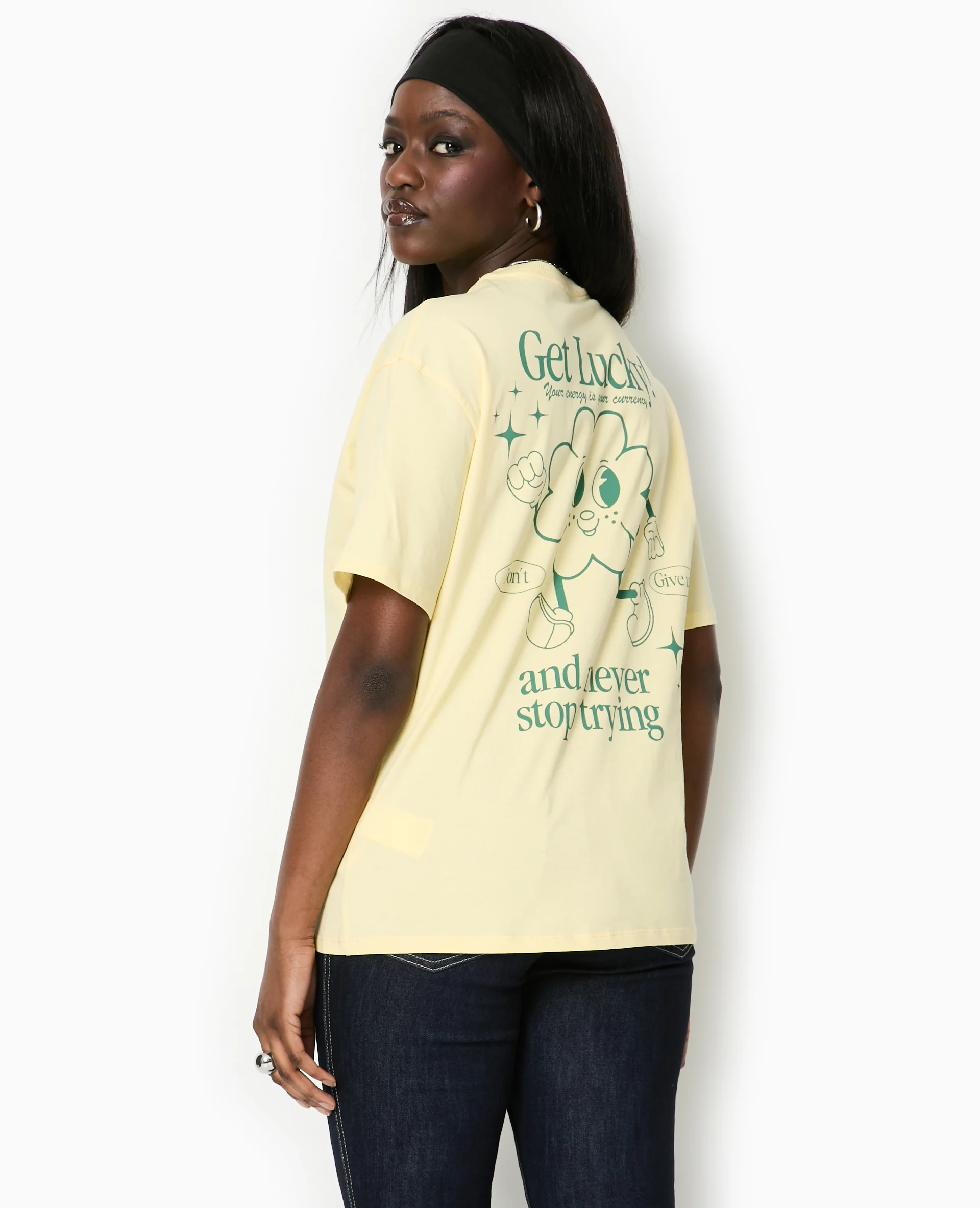 T-shirt oversize avec print devant et dos - Image 6