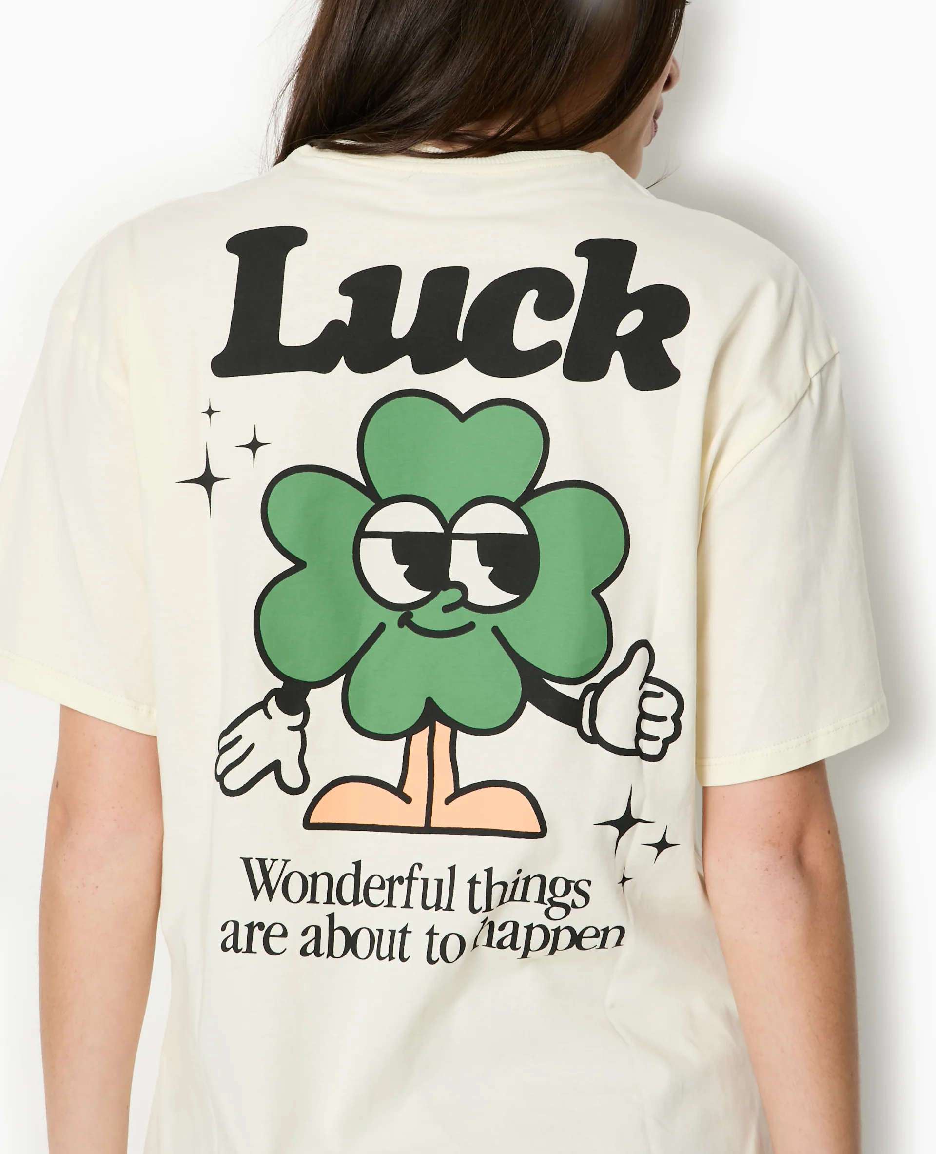 T-shirt oversize avec print devant et dos - Image 6