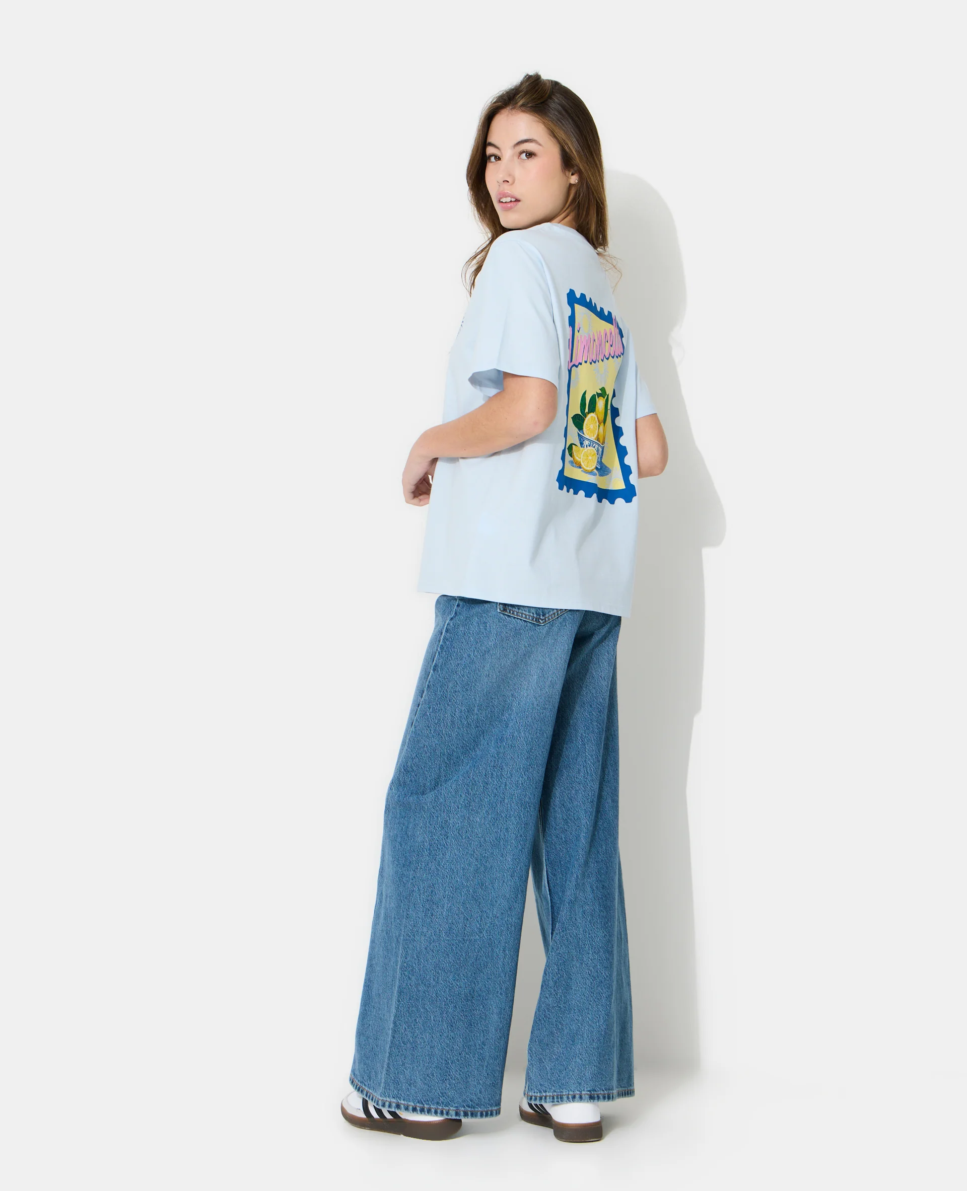 T-shirt oversize avec print devant et dos - Image 3