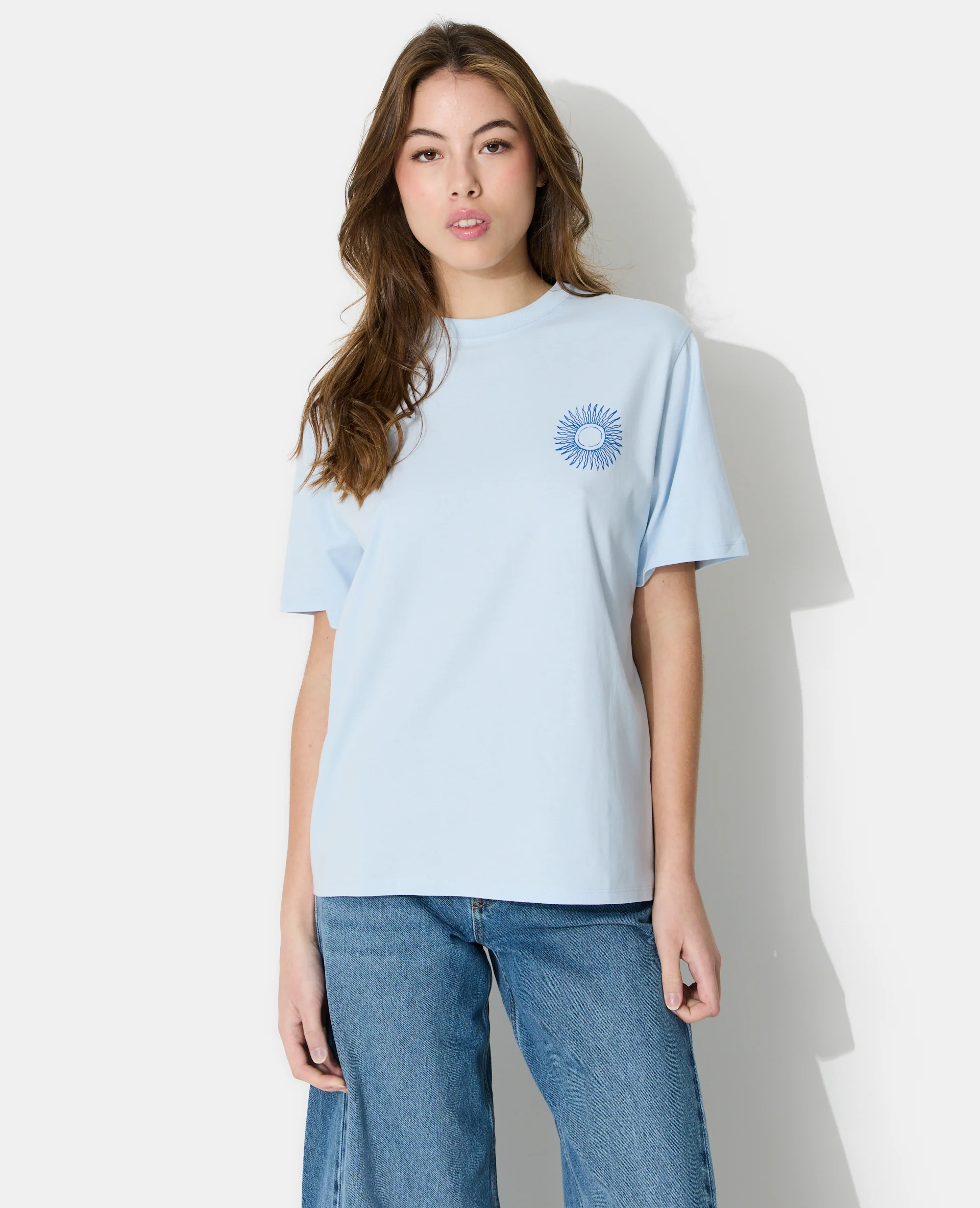 T-shirt oversize avec print devant et dos - Image 5