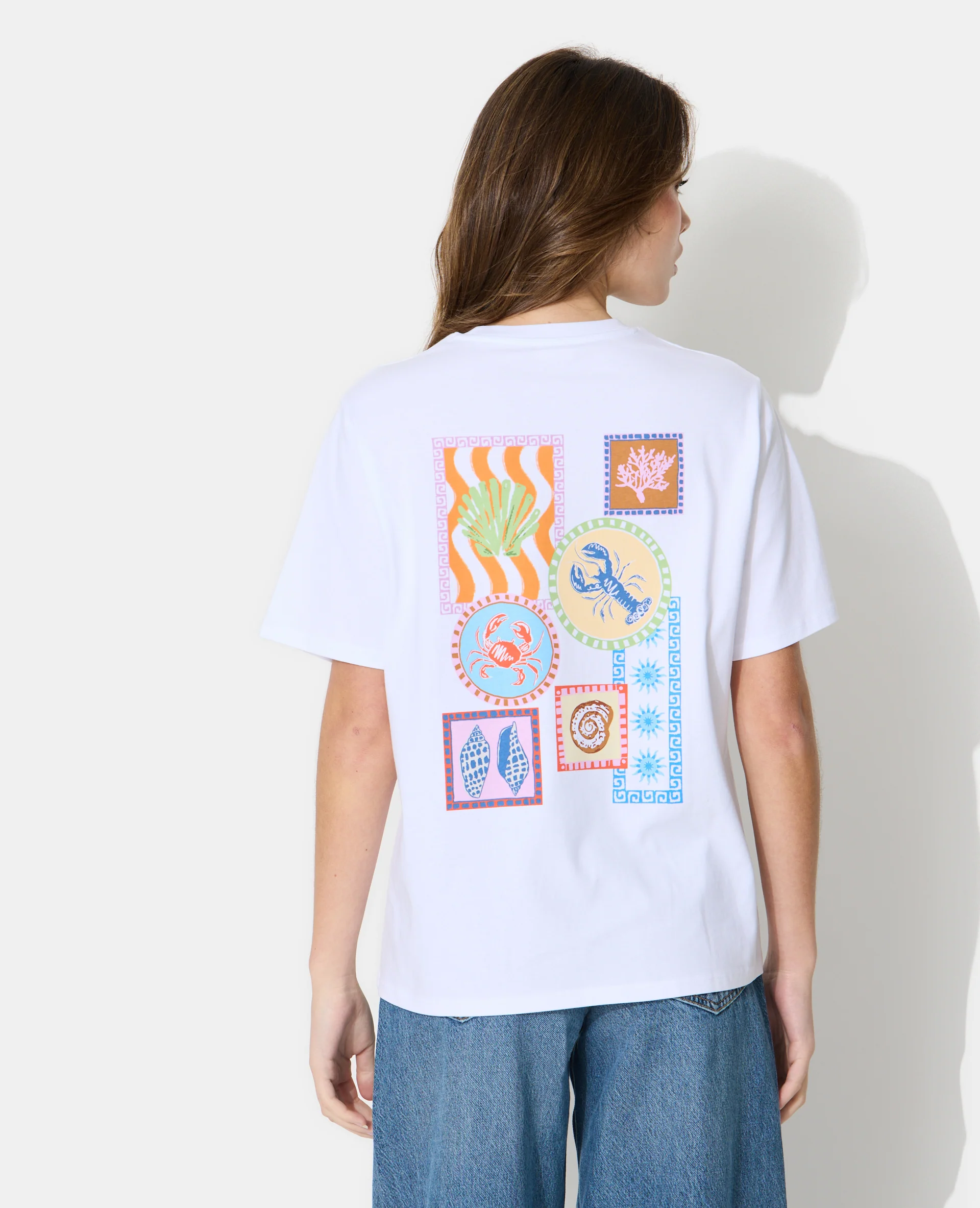 T-shirt oversize avec print devant et dos - Image 6