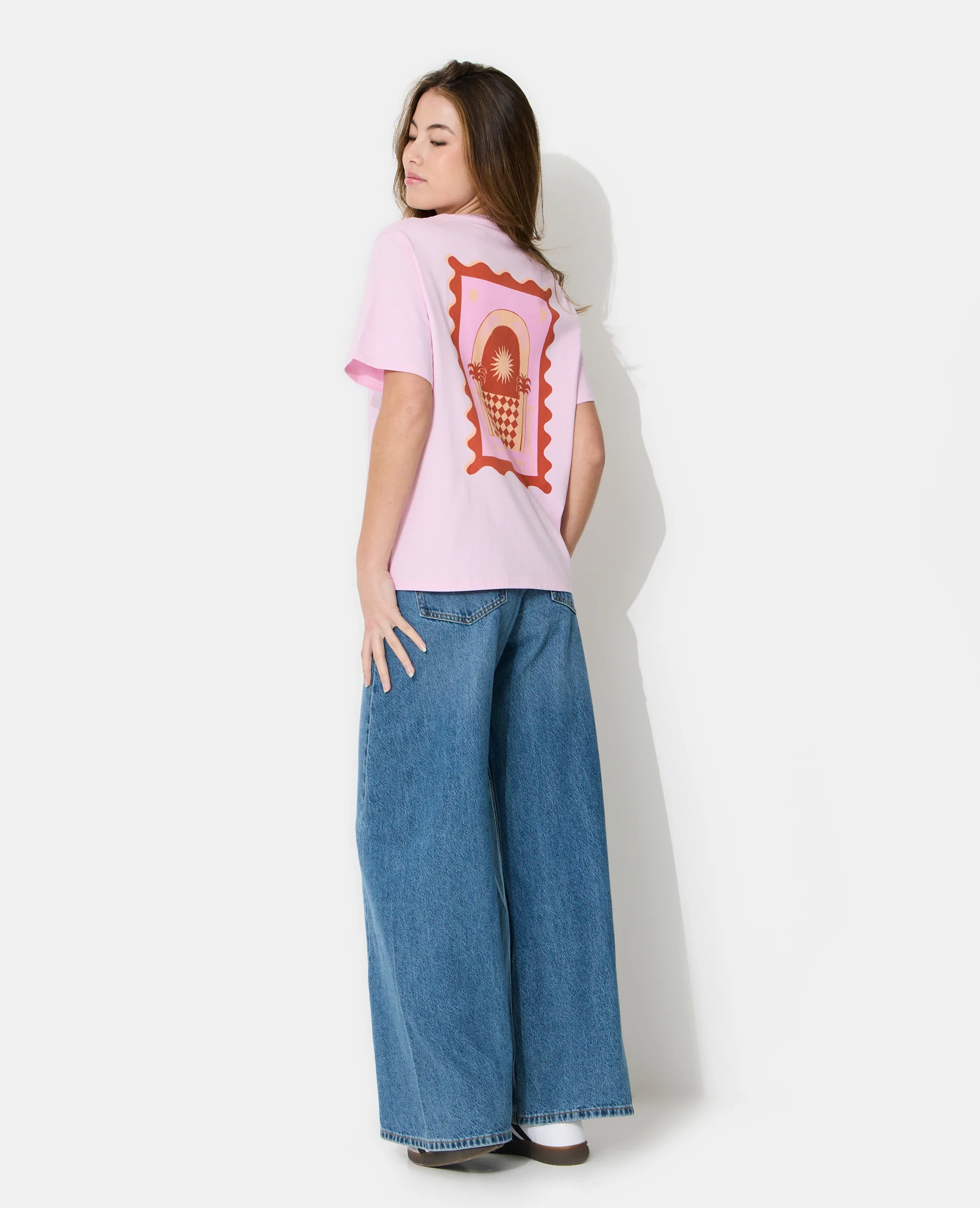 T-shirt oversize avec print devant et dos - Image 3