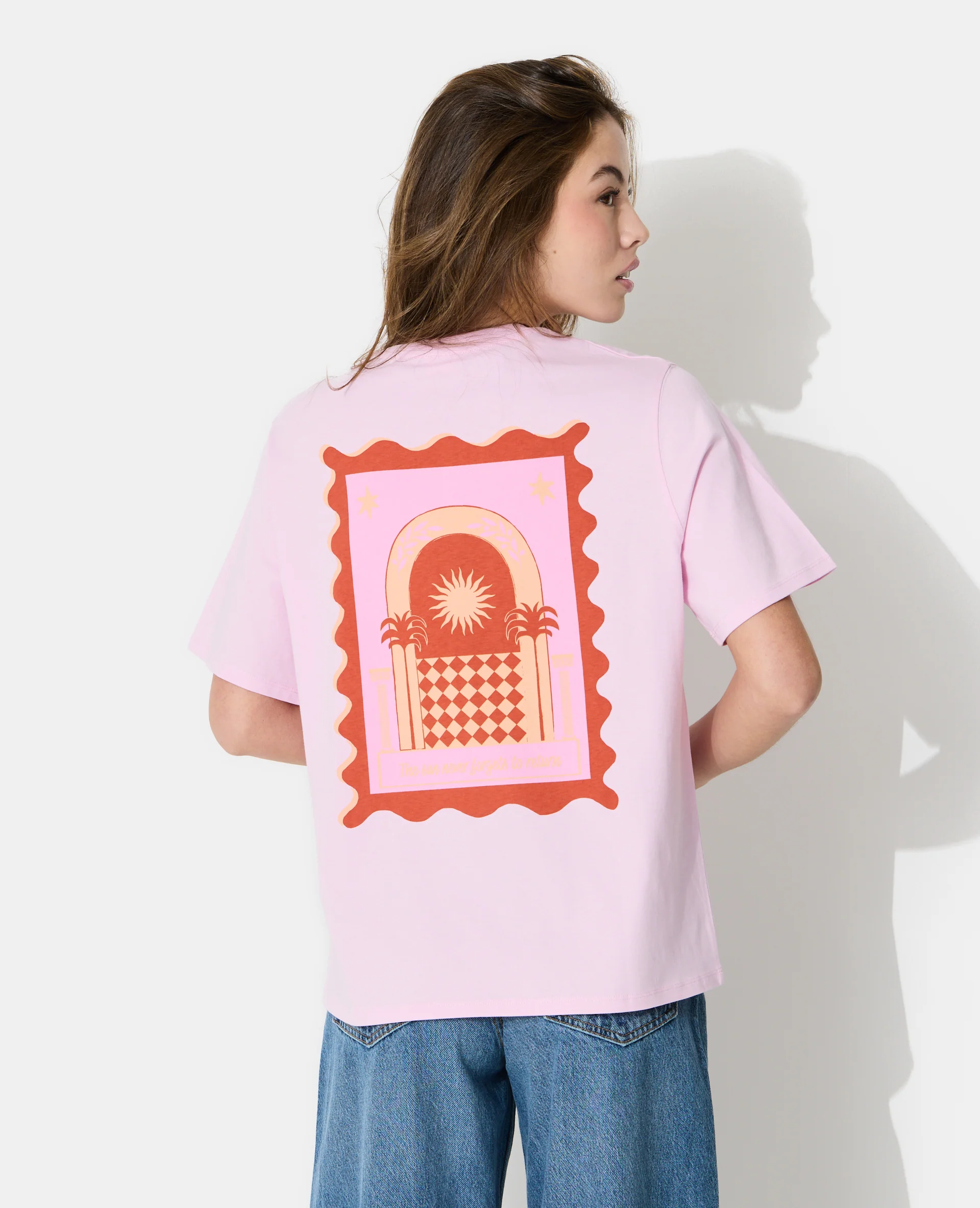 T-shirt oversize avec print devant et dos - Image 6