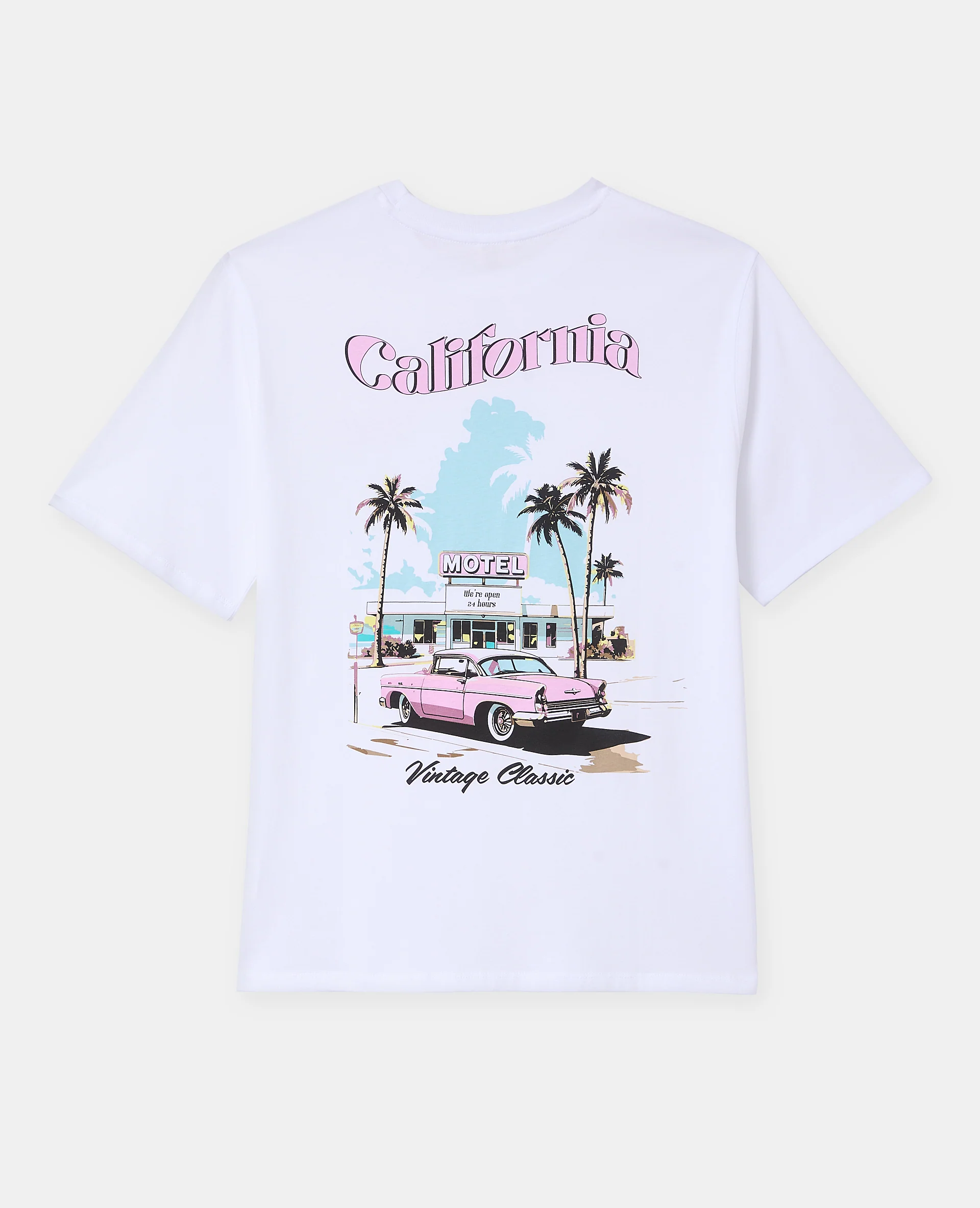T-shirt oversize avec print poitrine et dos - Image 7
