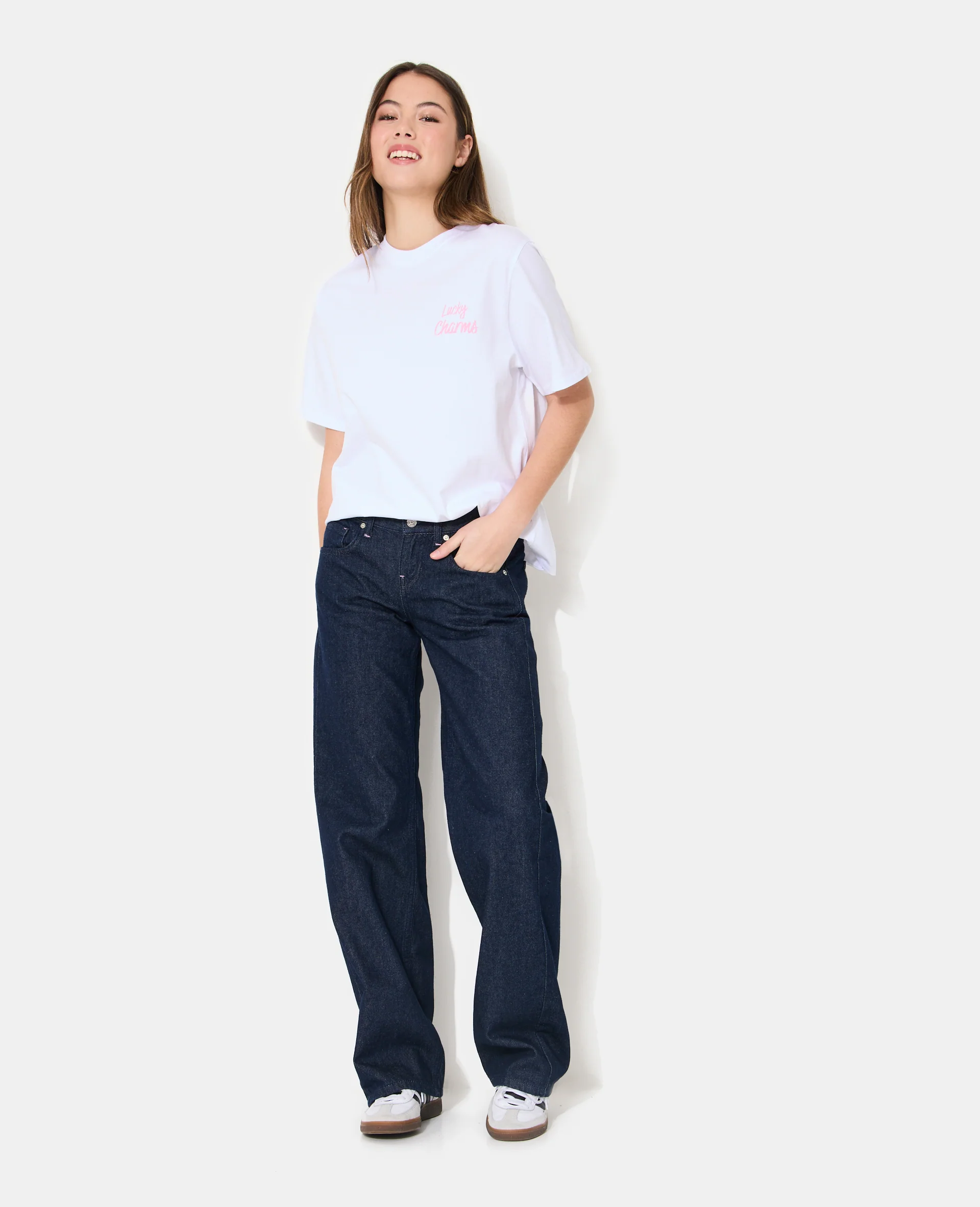 T-shirt oversize avec print poitrine et dos - Image 3
