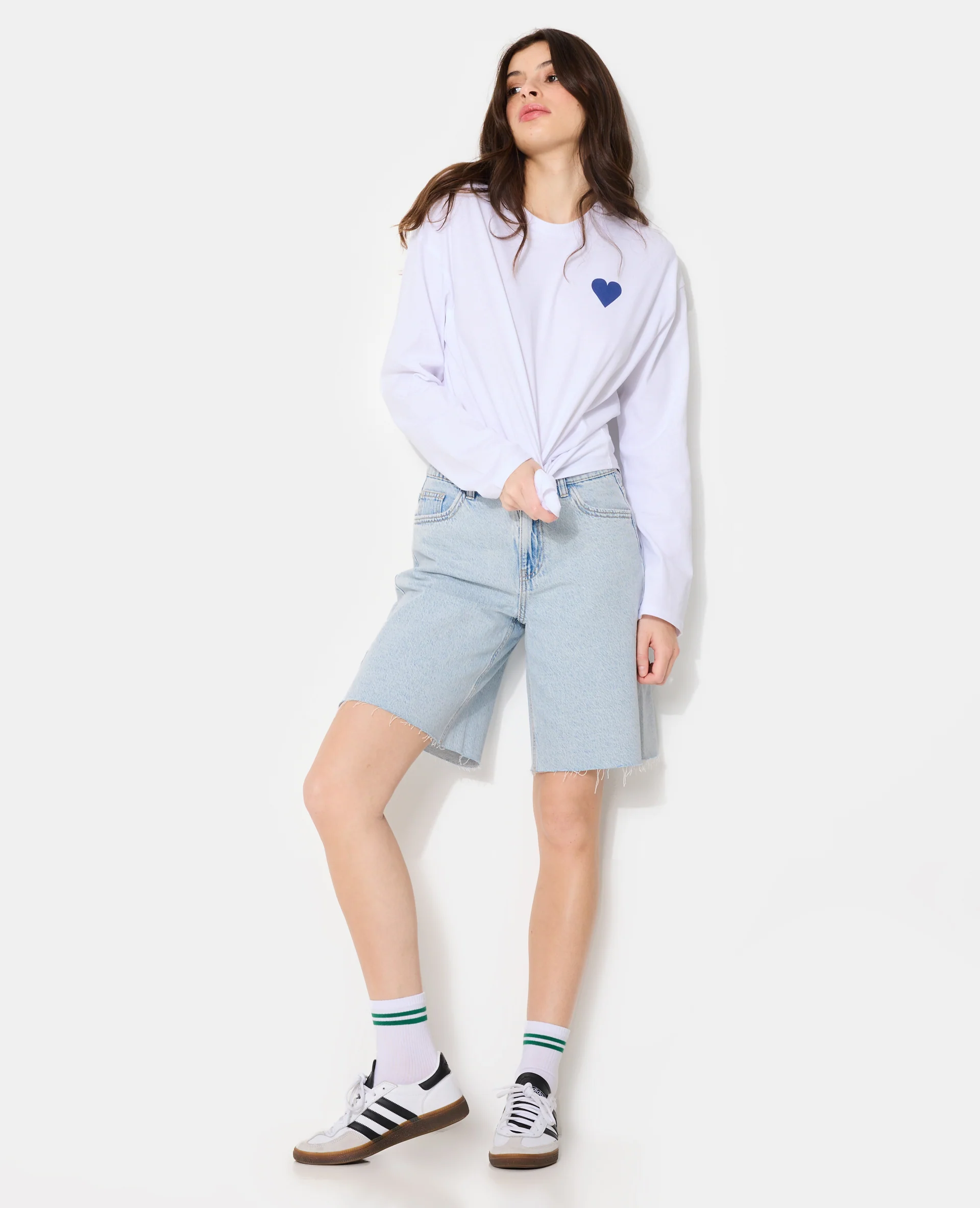 T-shirt oversize manches longues avec print - Image 7