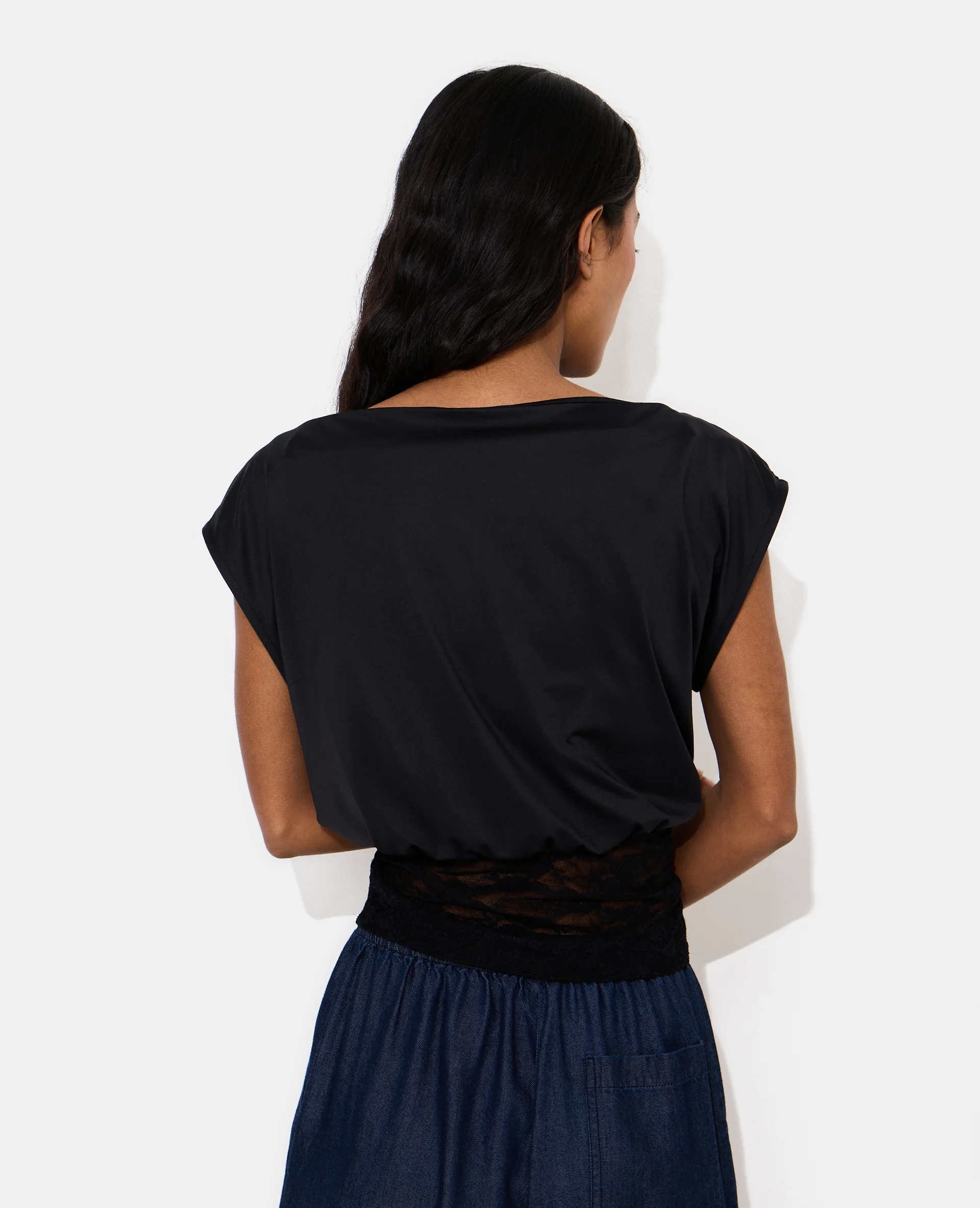 T-shirt sans manches avec dentelle - Image 6