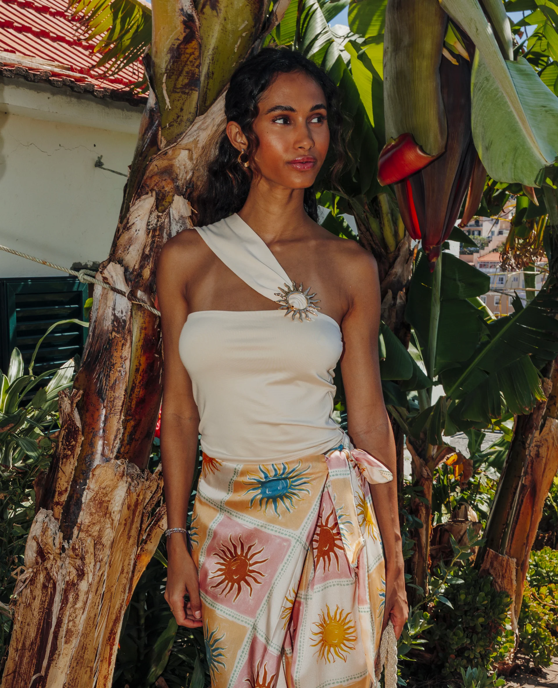 Top 1 bretelle avec boucle soleil