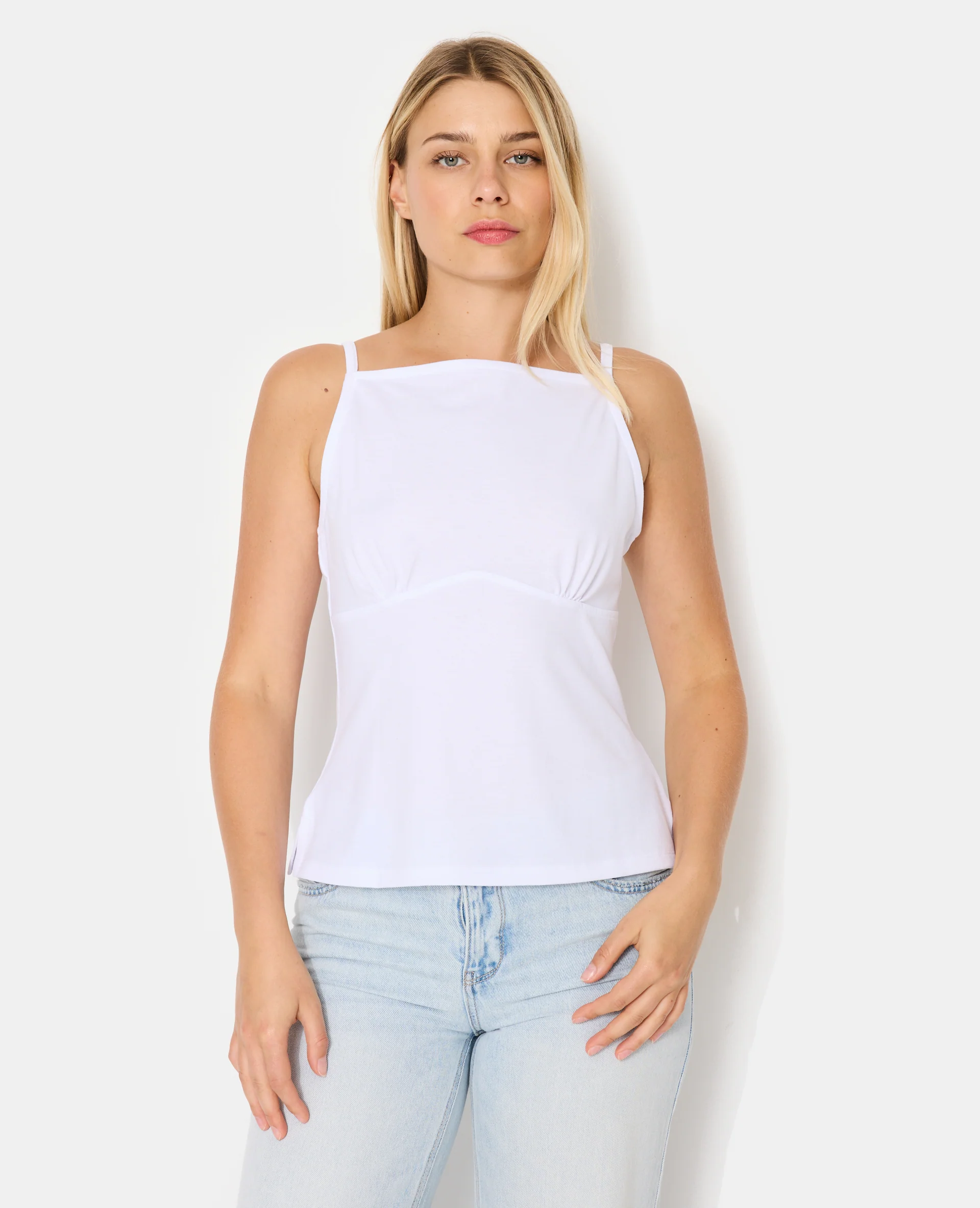 Top à bretelles avec couture sous poitrine - Image 6