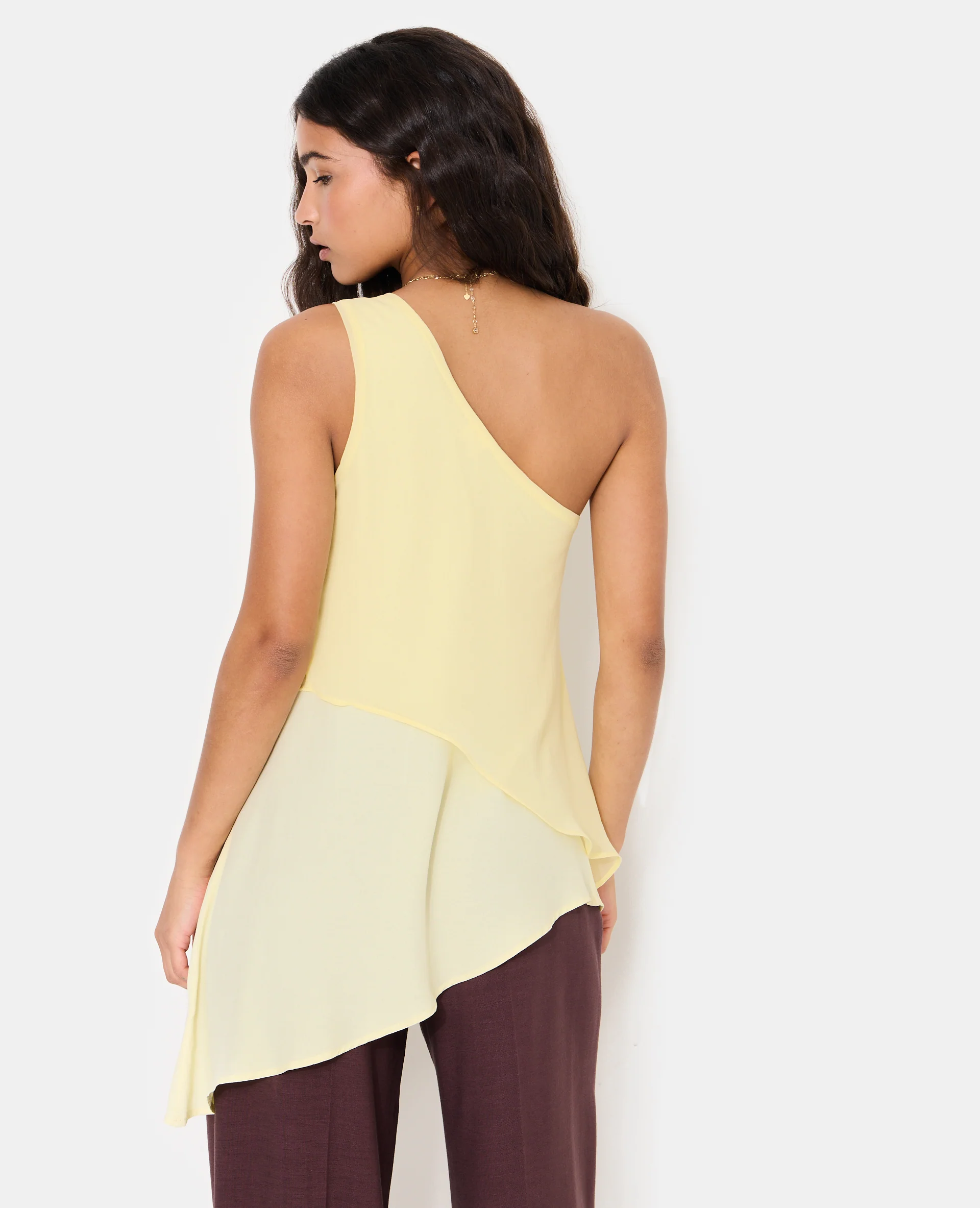 Top asymétrique one shoulder avec boucle - Image 6