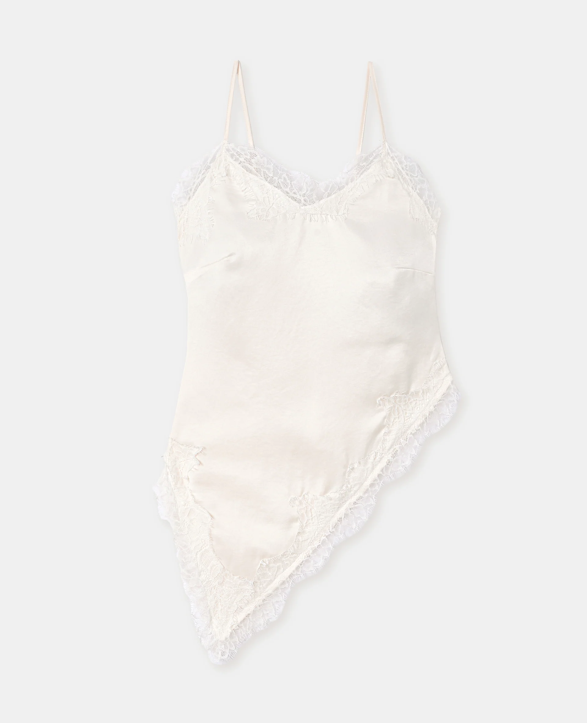 Top asymétrique satin et dentelle esprit lingerie - Image 4